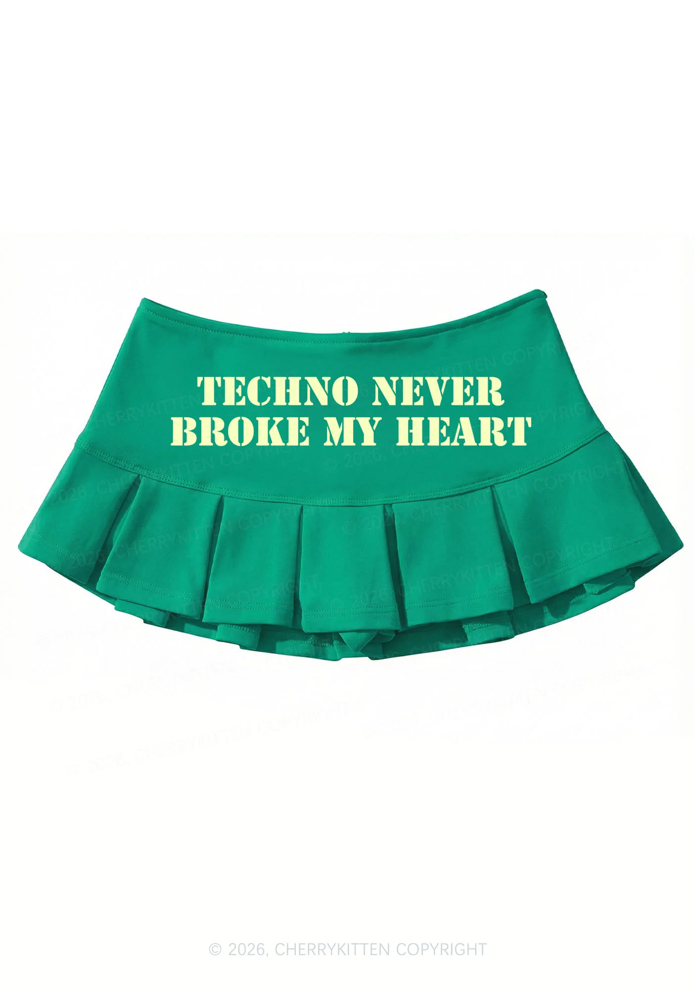 Techno Heart Y2K Mini Pleated Skirts Cherrykitten - Image 7