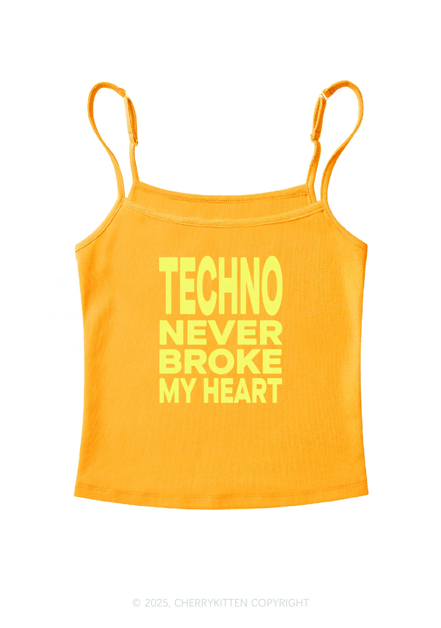 Techno Heart Y2K Spaghetti Strap Cami Cherrykitten - Image 7