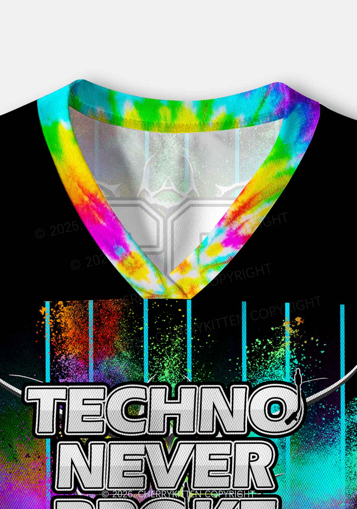 Techno Never Broke My Heart Y2K Crop Sport Jersey Shirts Cherrykitten - Image 6