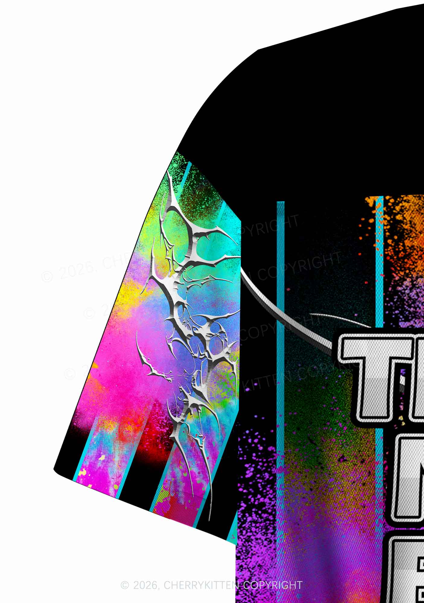 Techno Never Broke My Heart Y2K Crop Sport Jersey Shirts Cherrykitten - Image 8
