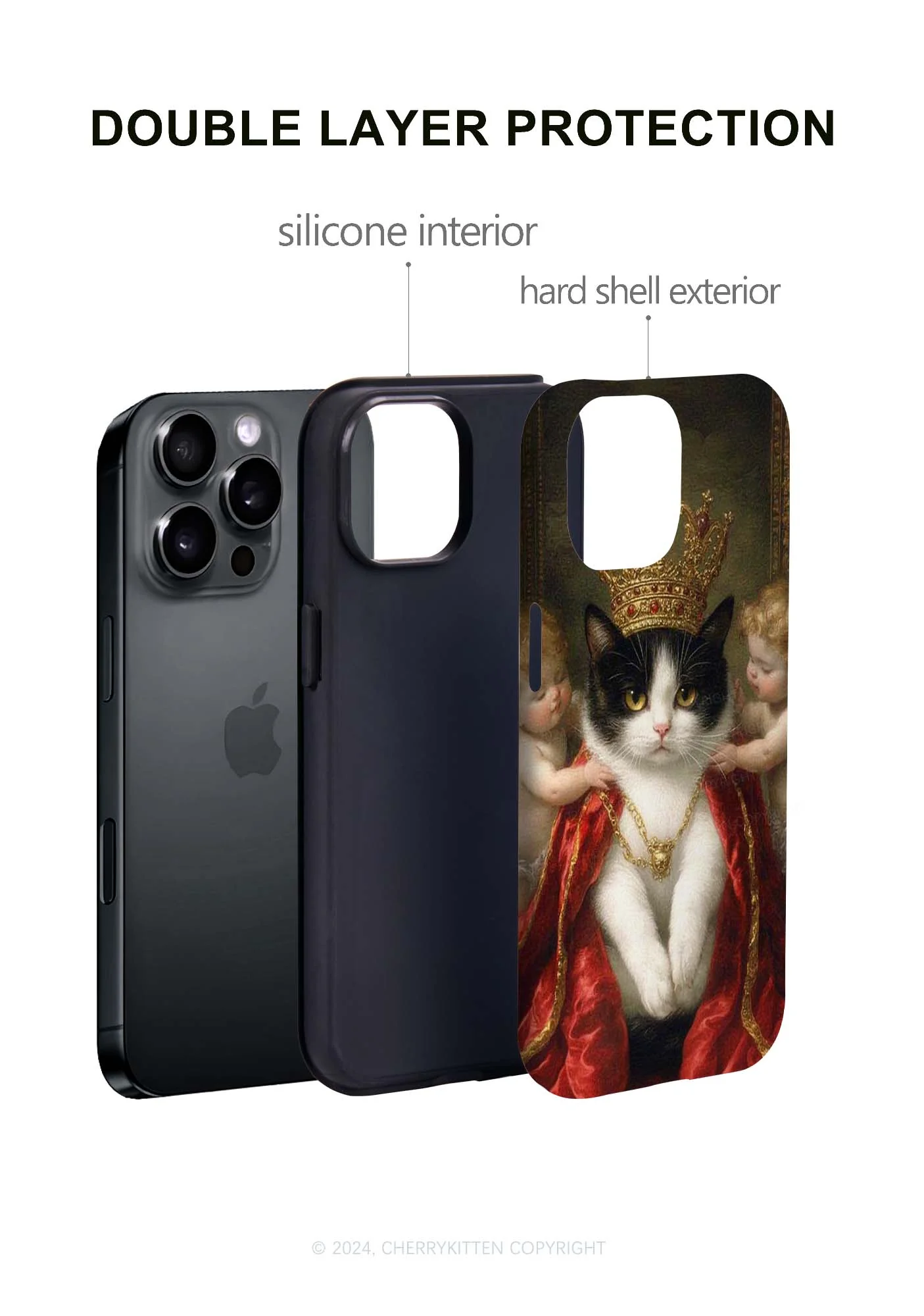 The Cat King And Angels Y2K Phone Case Cherrykitten - Image 3