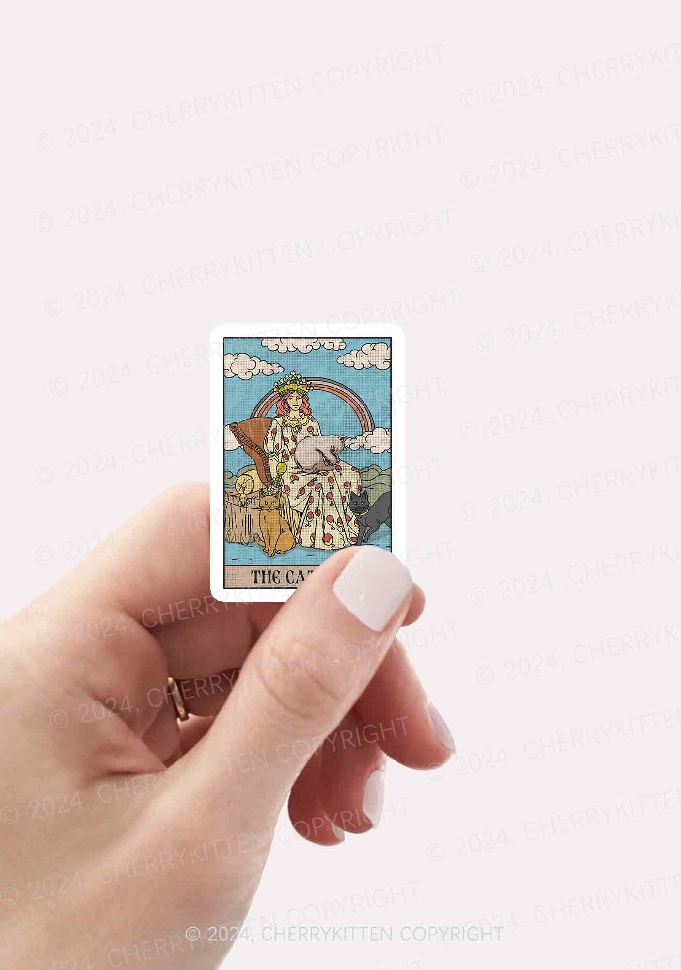 The Cat Lady 1Pc Y2K Sticker Cherrykitten - Image 2