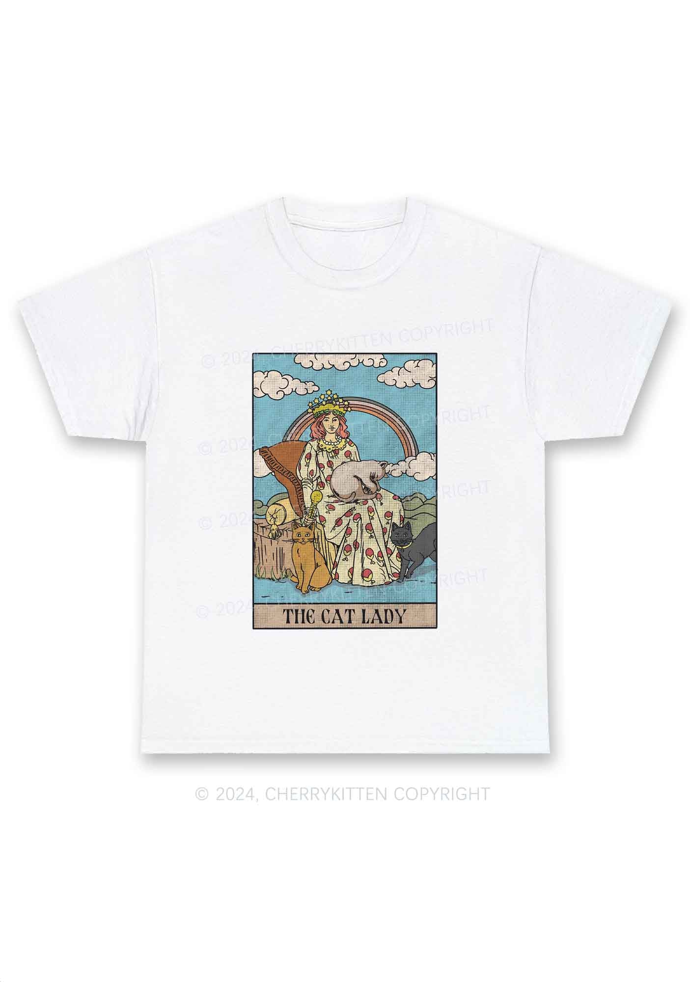The Cat Lady Y2K Chunky Shirt Cherrykitten - Image 4