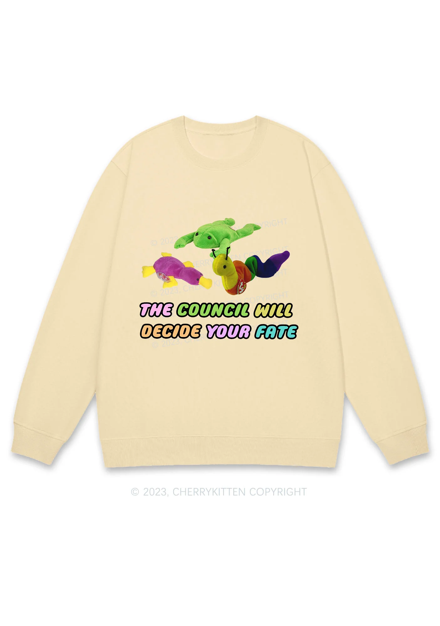 The Council Will Decide Your Fate Y2K Sweatshirt - Image 4