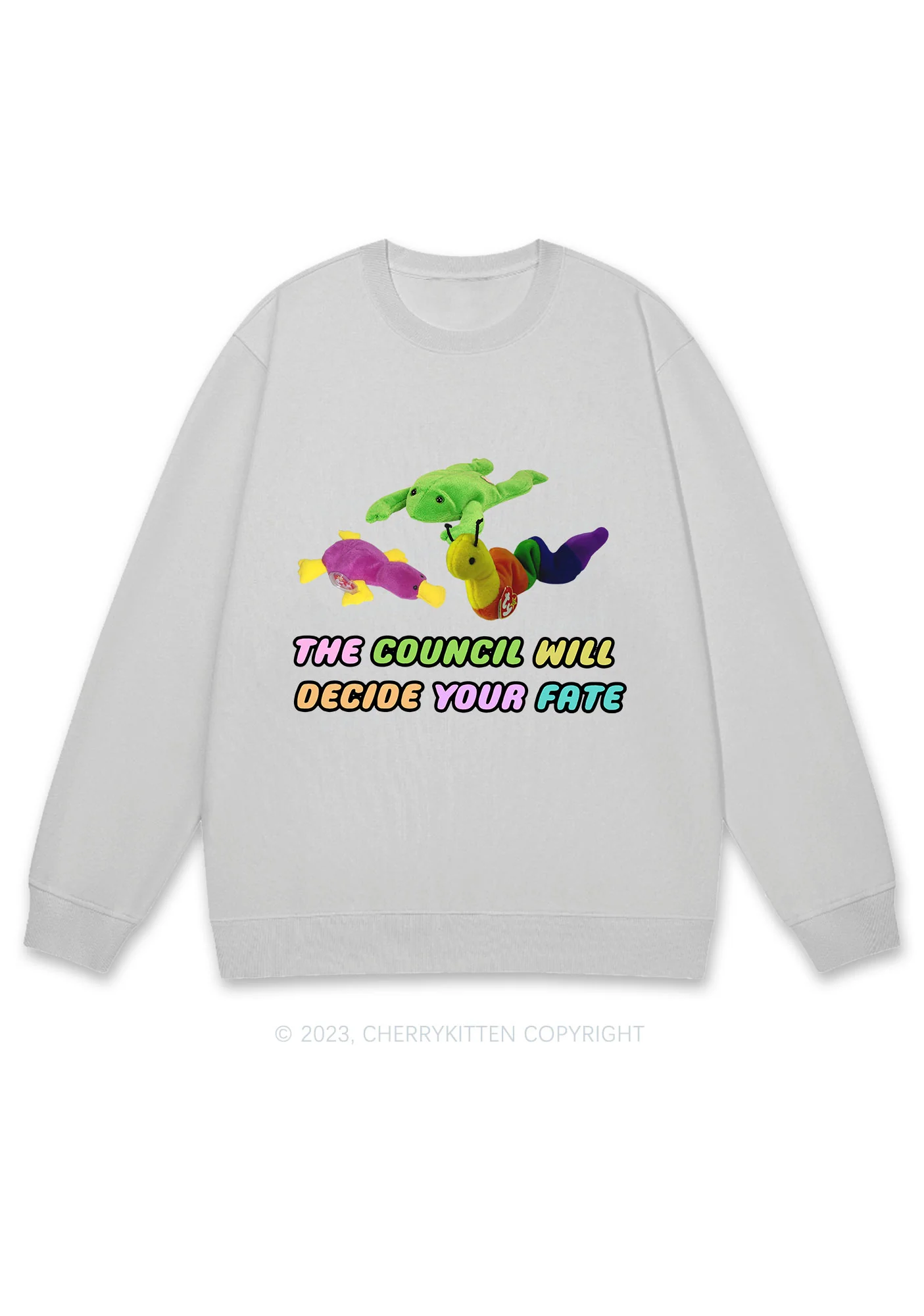 The Council Will Decide Your Fate Y2K Sweatshirt - Image 5