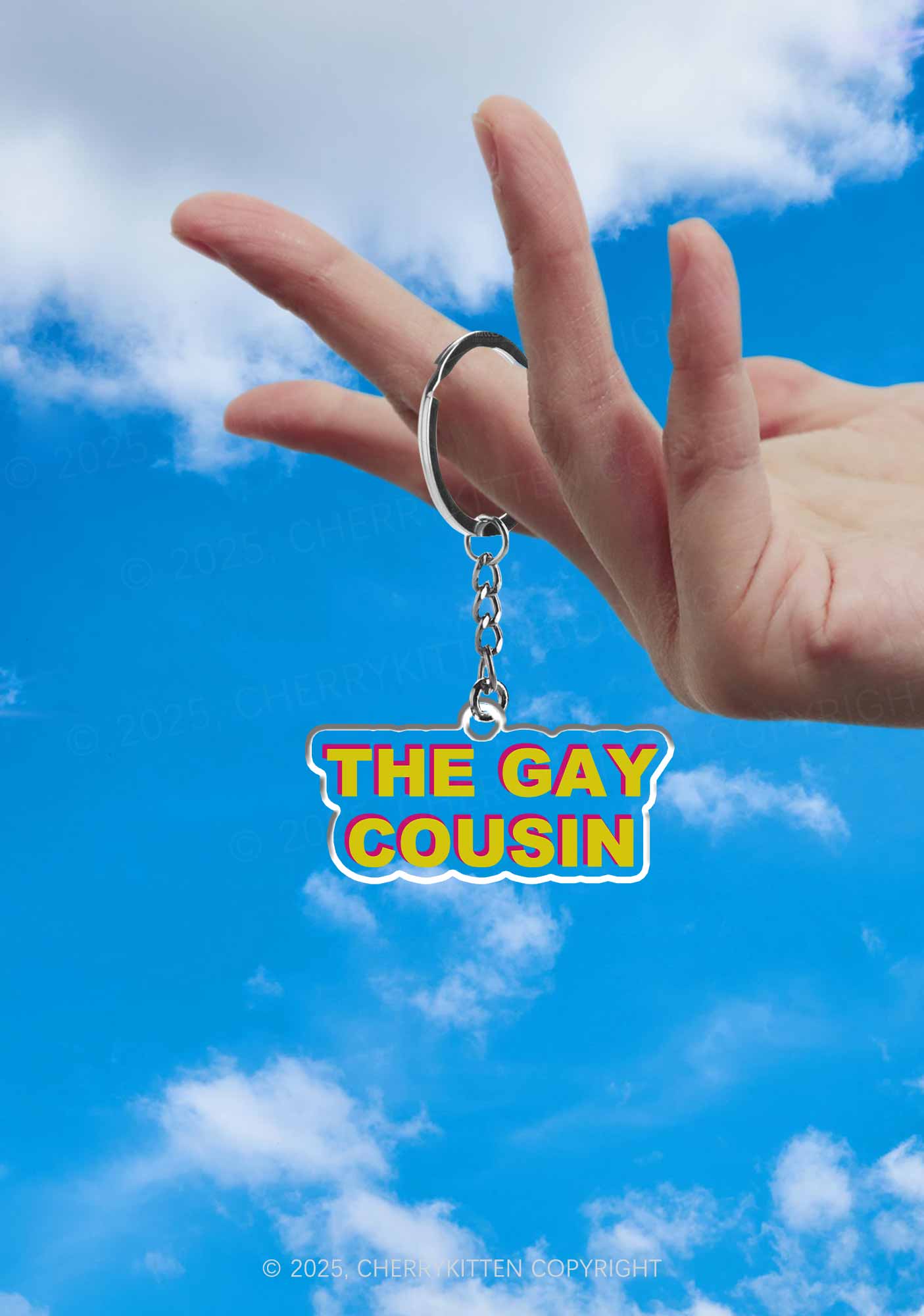 The Gay Cousin Pride 1Pc Y2K Keychain Cherrykitten - Image 2