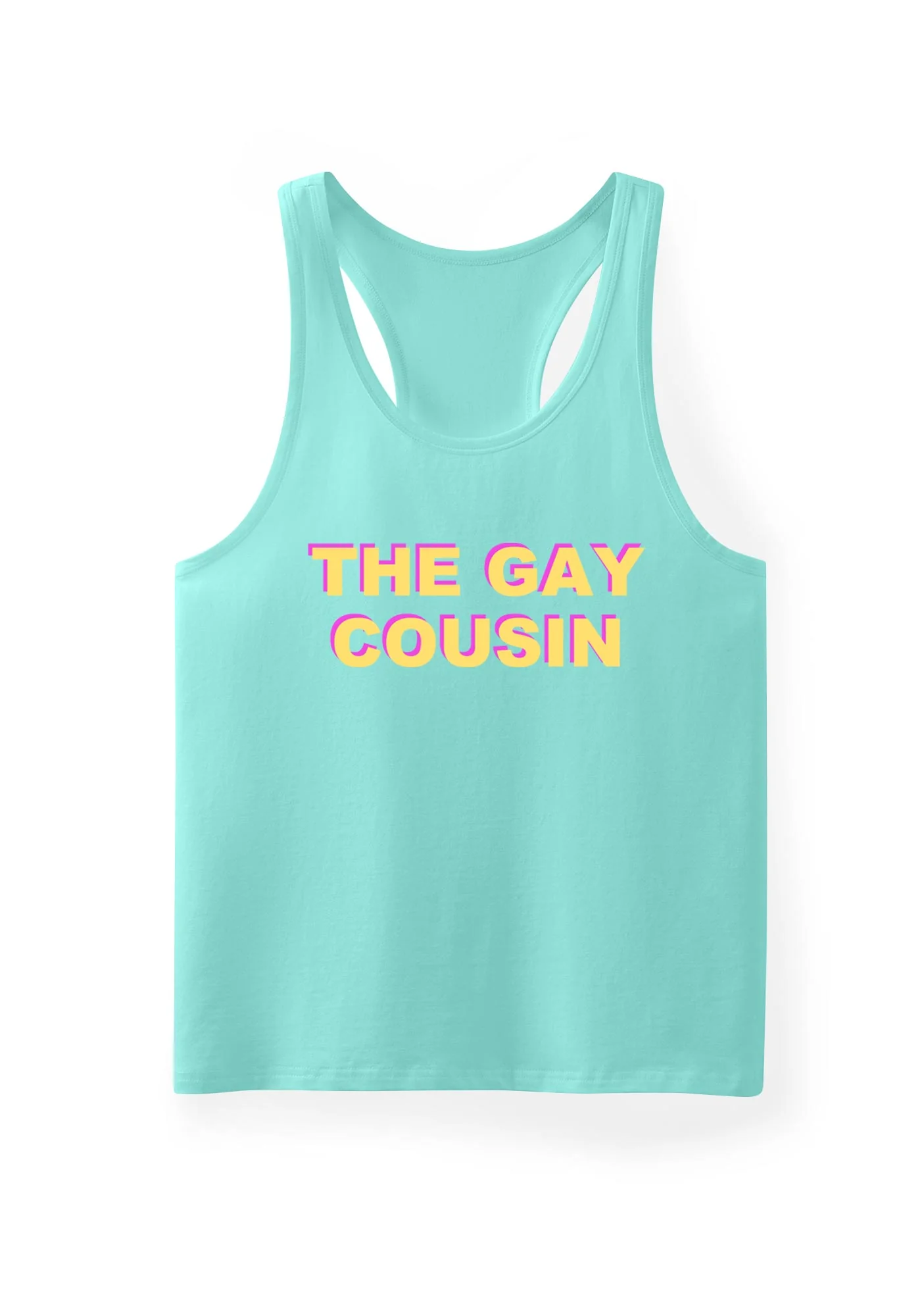 The Gay Cousin Pride Y2K Men Racerback Tank Top Cherrykitten - Image 5