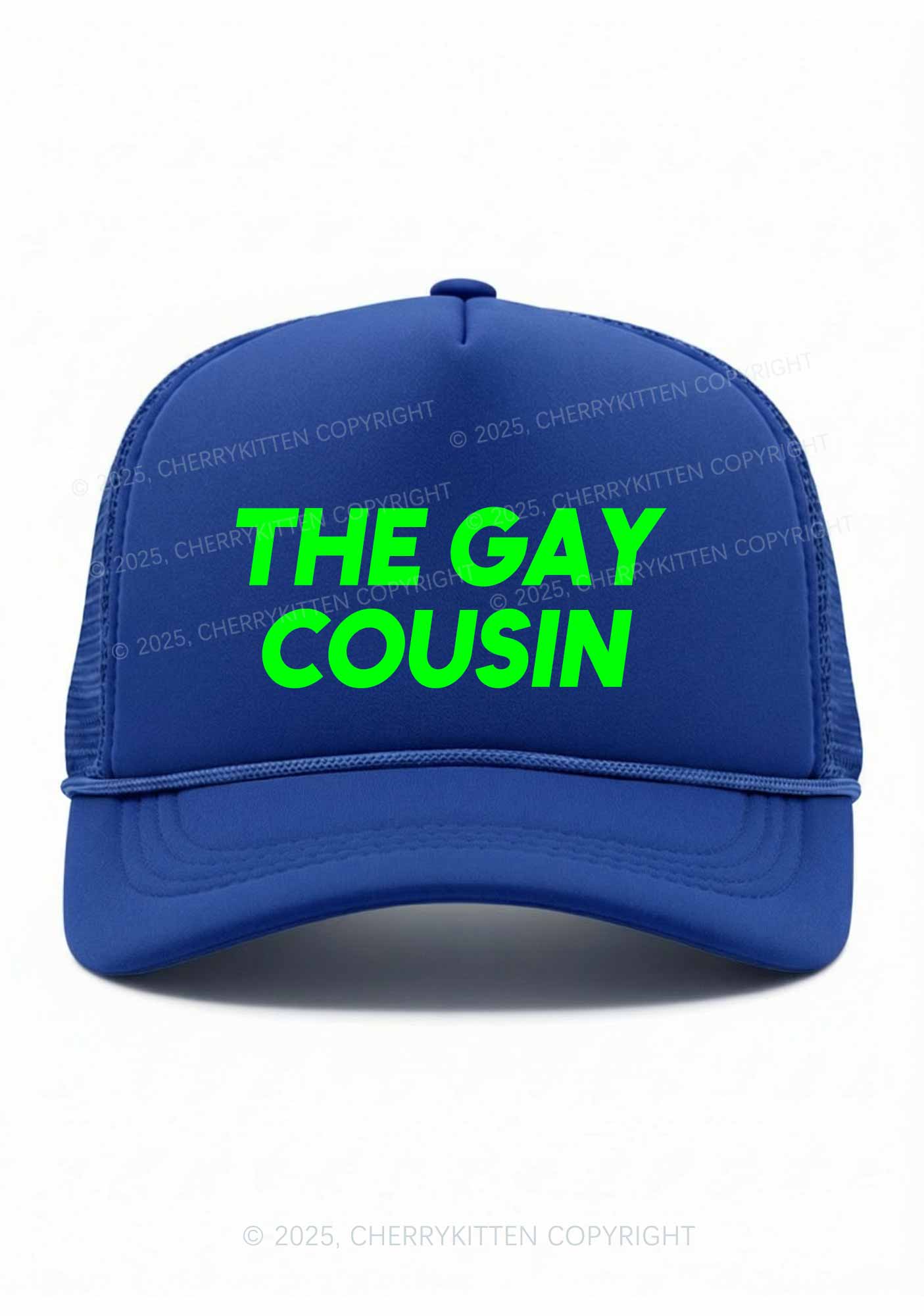 The Gay Cousin Pride Y2K Trucker Hat Cherrykitten - Image 2