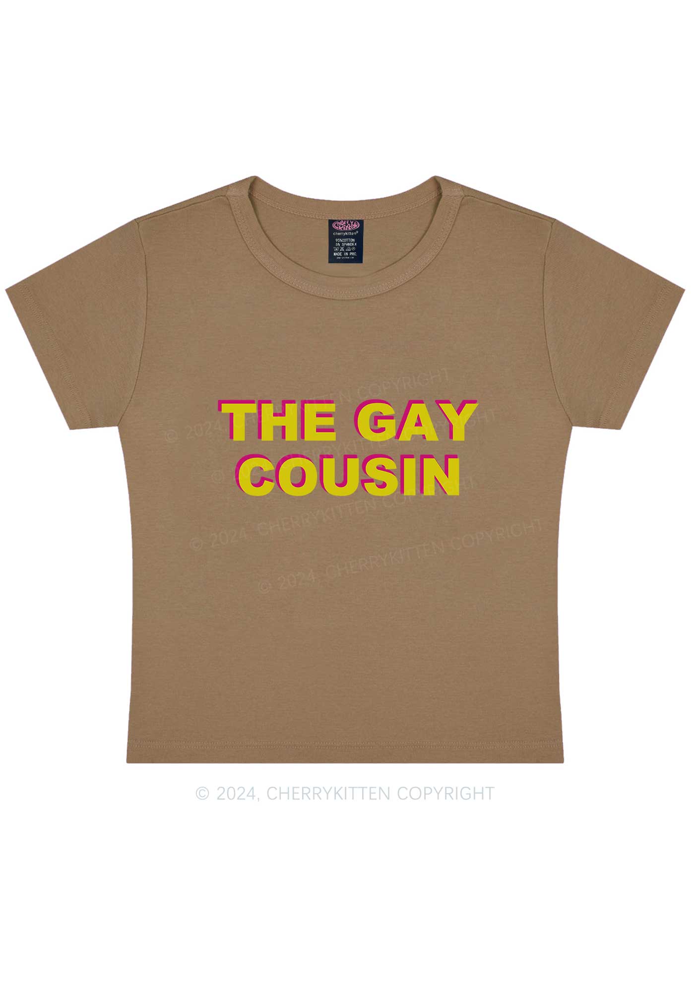 The Gay Cousin Y2K Baby Tee Cherrykitten - Image 10