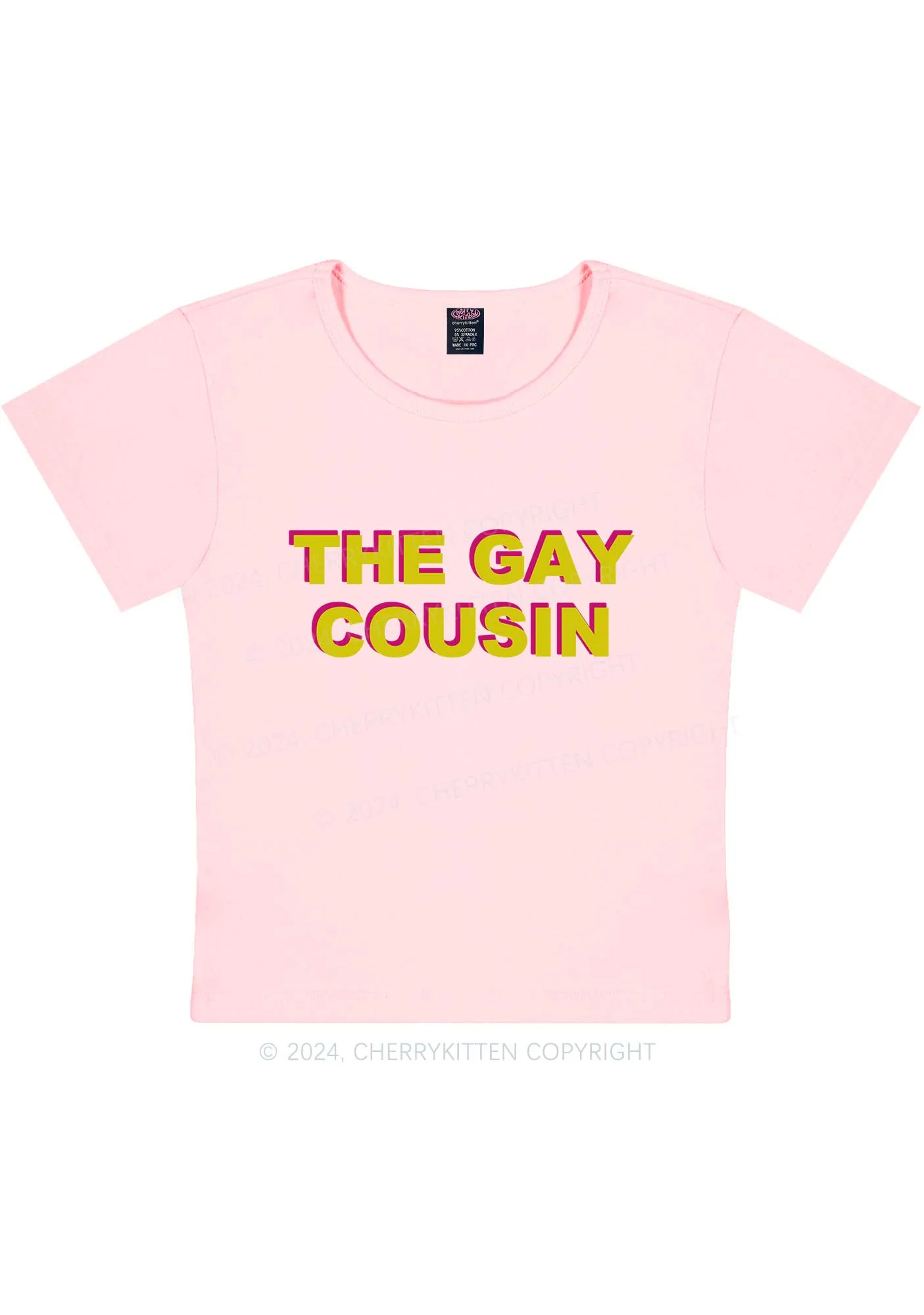 The Gay Cousin Y2K Baby Tee Cherrykitten - Image 11