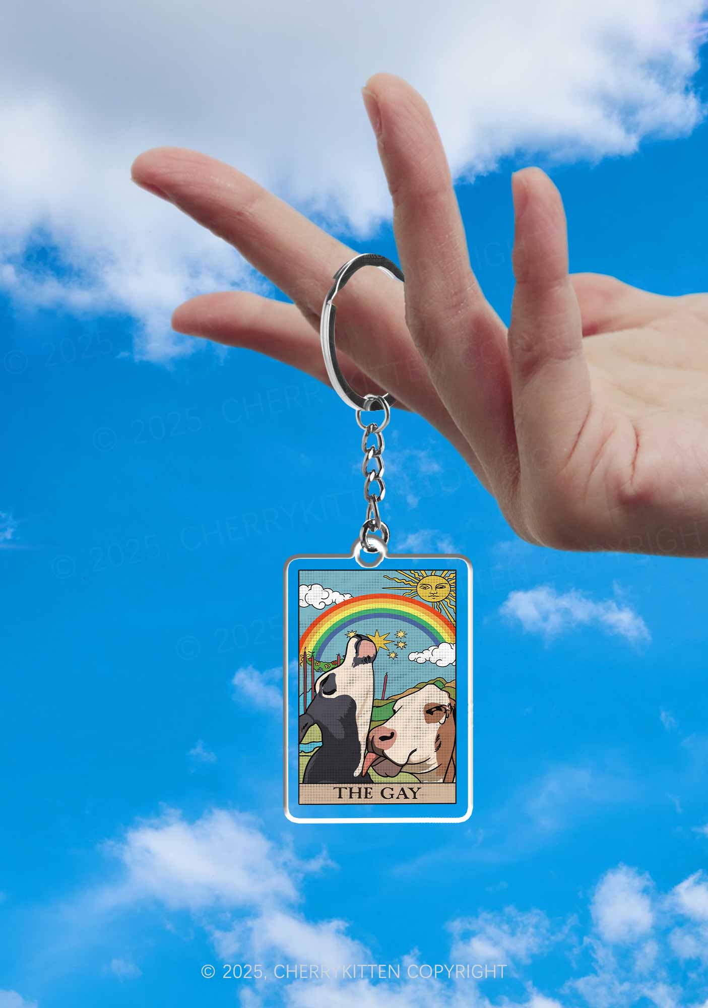 The Gay Pride 1Pc Y2K Keychain Cherrykitten - Image 2