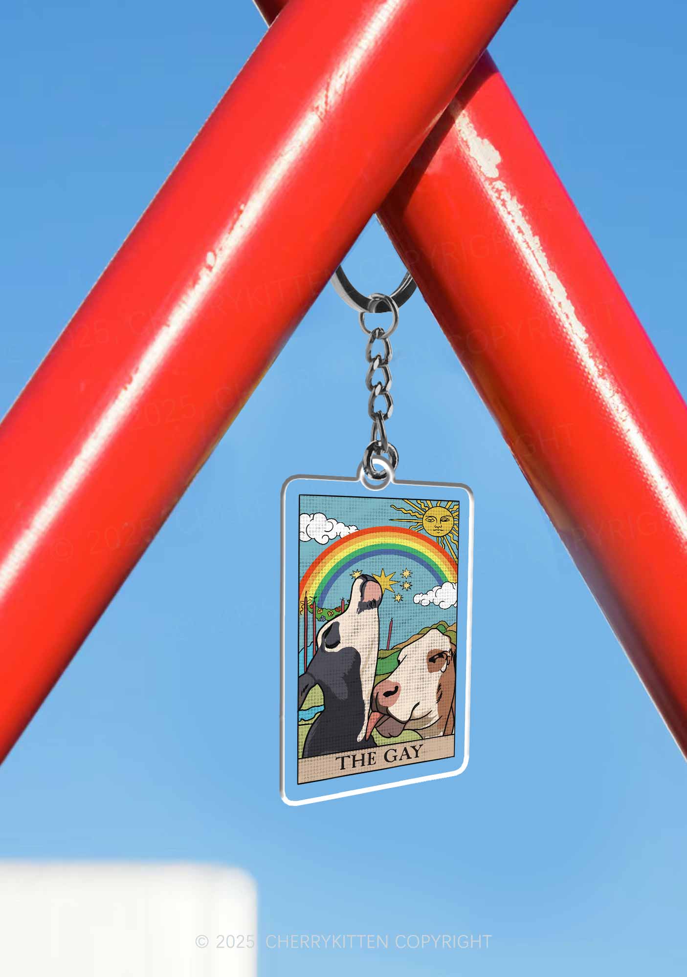 The Gay Pride 1Pc Y2K Keychain Cherrykitten - Image 3