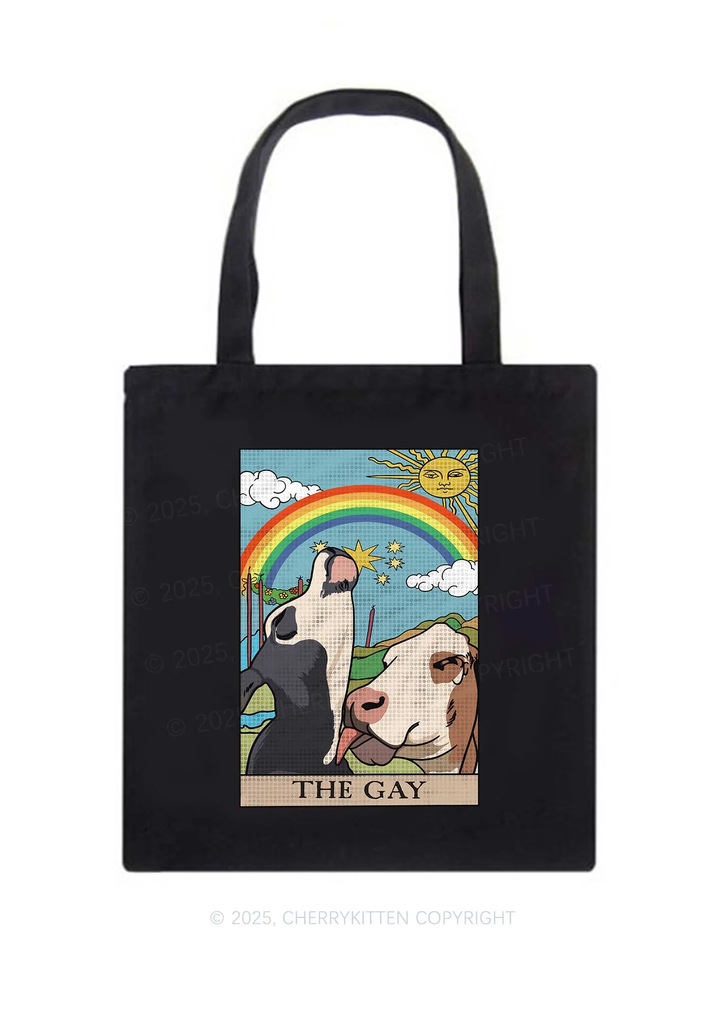 The Gay Pride Y2K Canvas Tote Bag Cherrykitten - Image 2