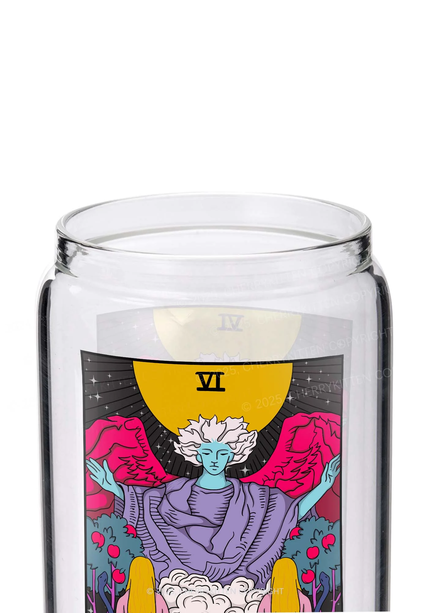 The Gay Witch Y2K Printed Glass Cup Cherrykitten - Image 2