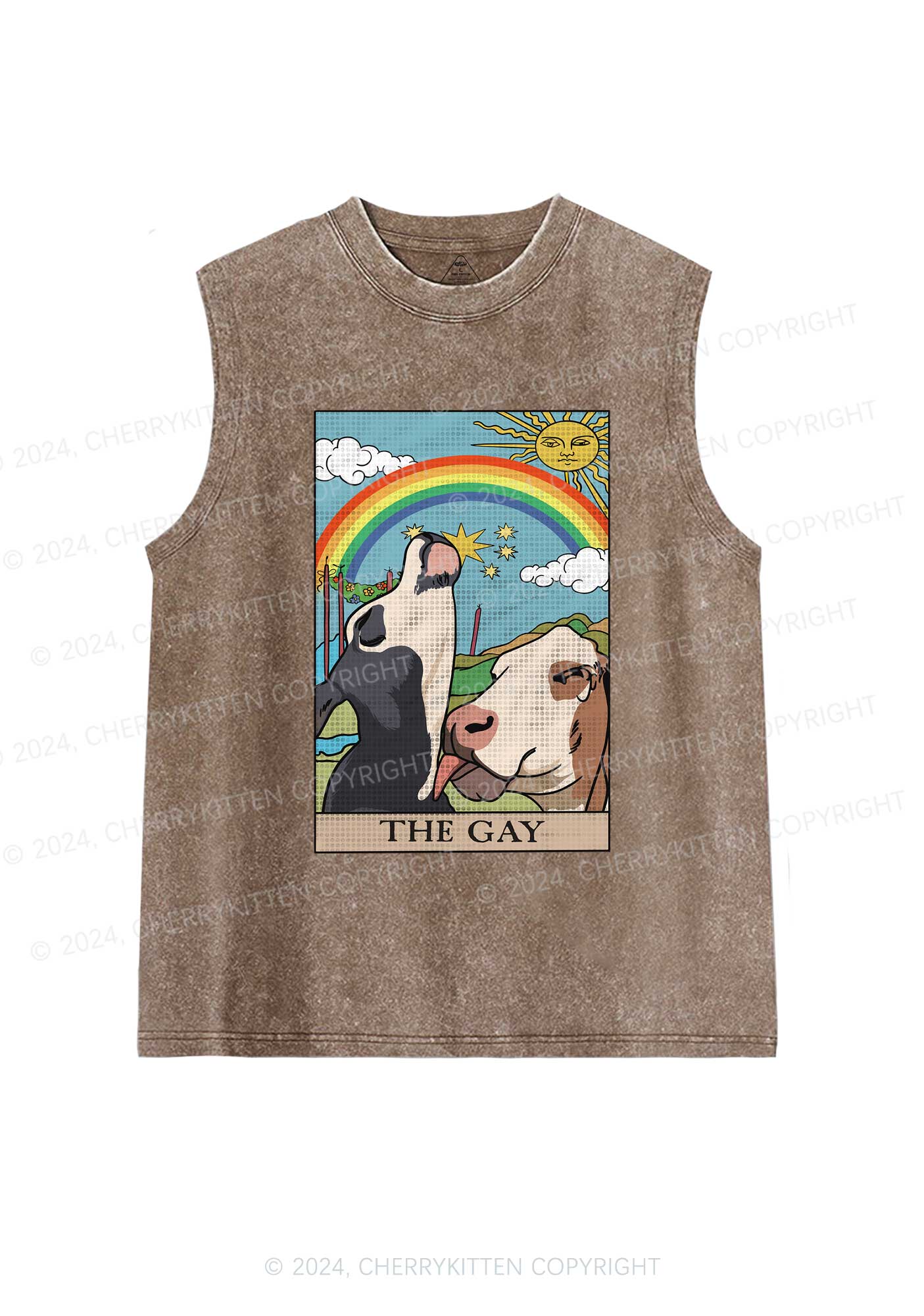 The Gay Y2K Washed Tank Cherrykitten - Image 6