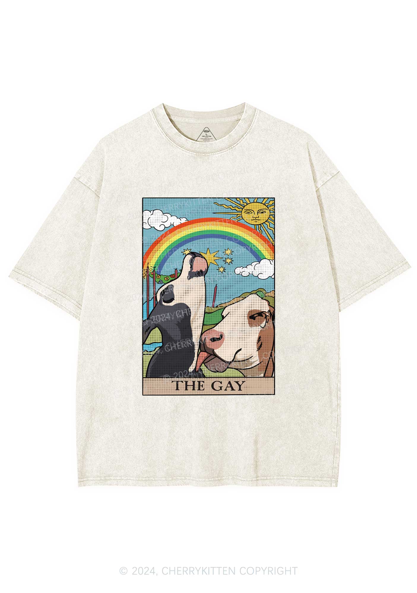 The Gay Y2K Washed Tee Cherrykitten - Image 4