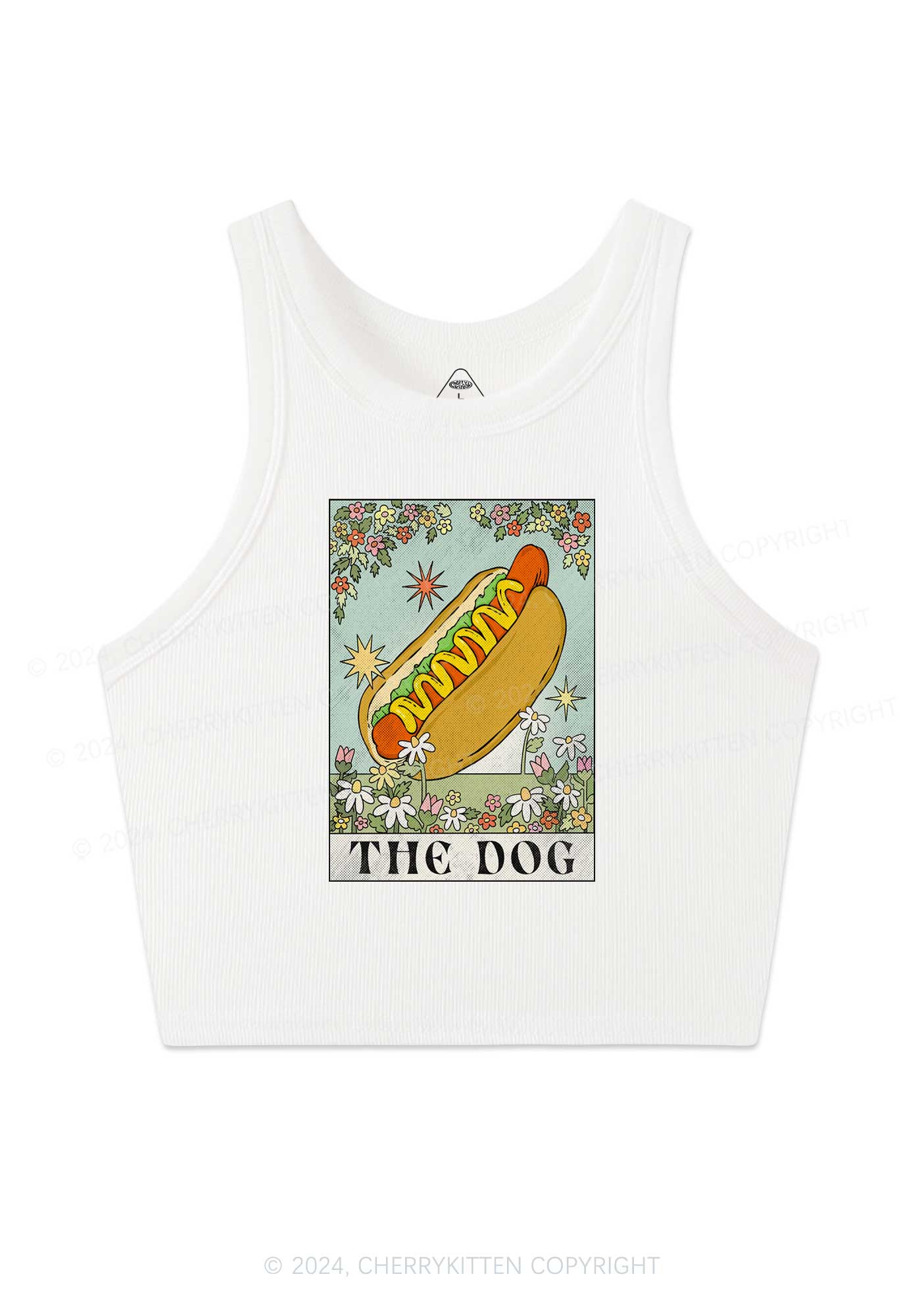 The Hot Dog Y2K Crop Tank Top Cherrykitten - Image 3