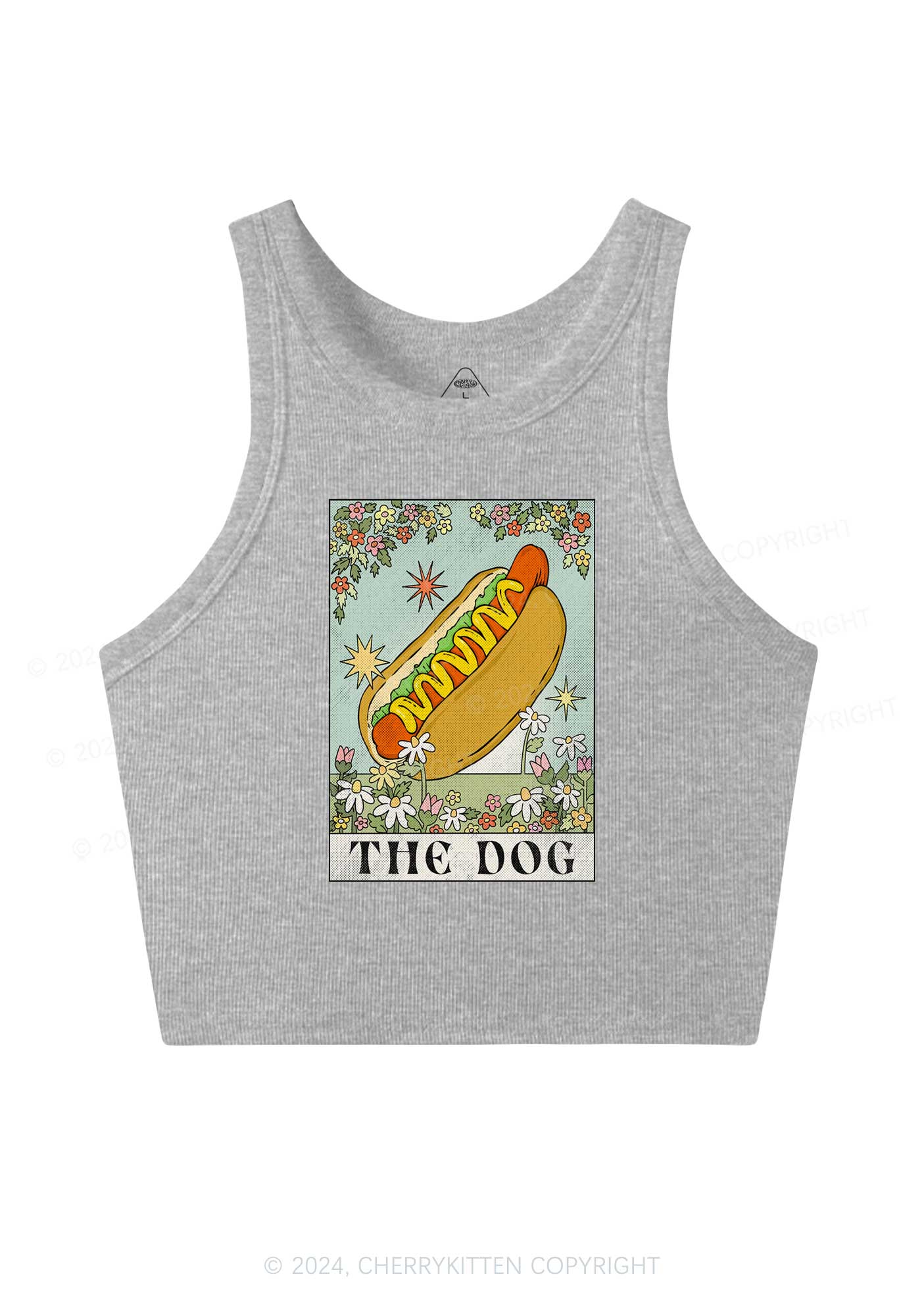 The Hot Dog Y2K Crop Tank Top Cherrykitten - Image 4