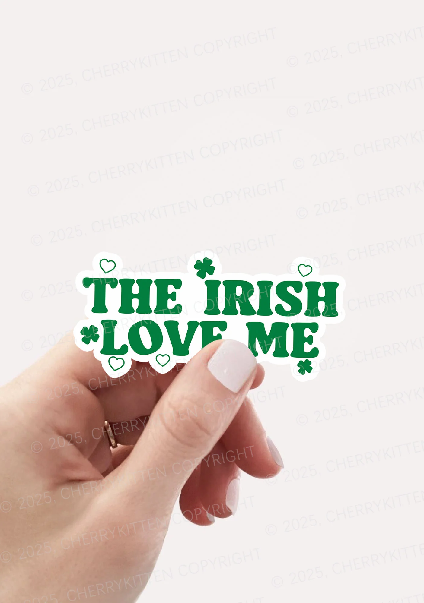 The Irish Love Me St Patricks 1Pc Y2K Sticker Cherrykitten - Image 2