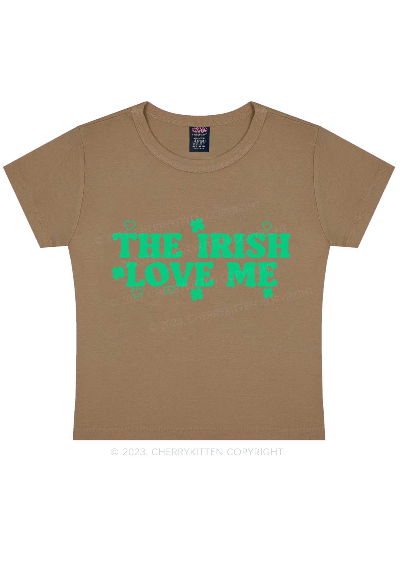 The Irish Love Me St Patricks Y2K Baby Tee Cherrykitten - Image 8