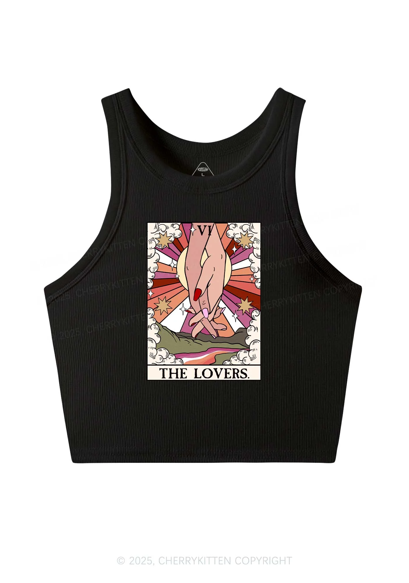 The Lesbian Lovers Y2K Crop Tank Top Cherrykitten - Image 3