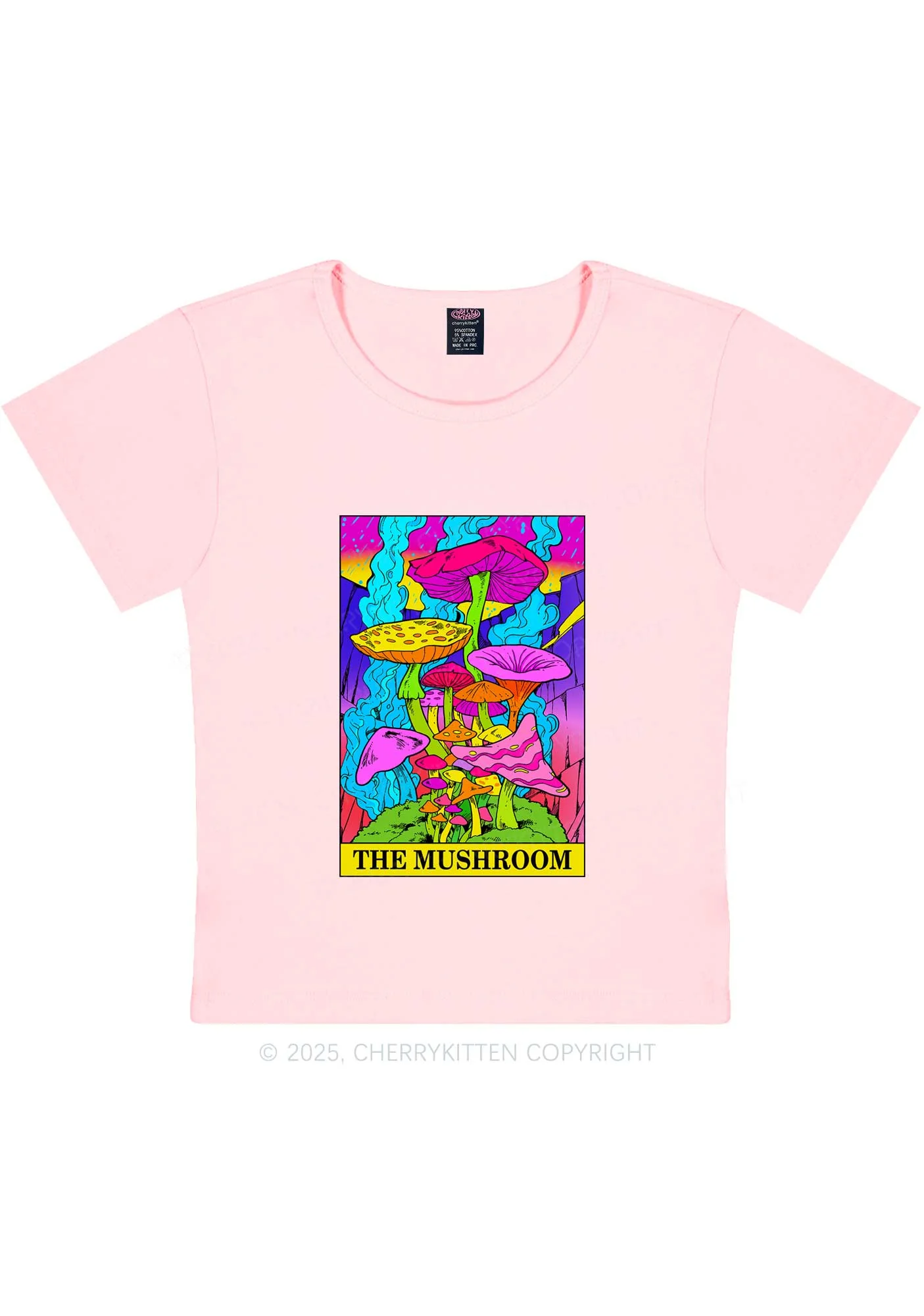 The Mushroom Y2K Baby Tee Cherrykitten - Image 11