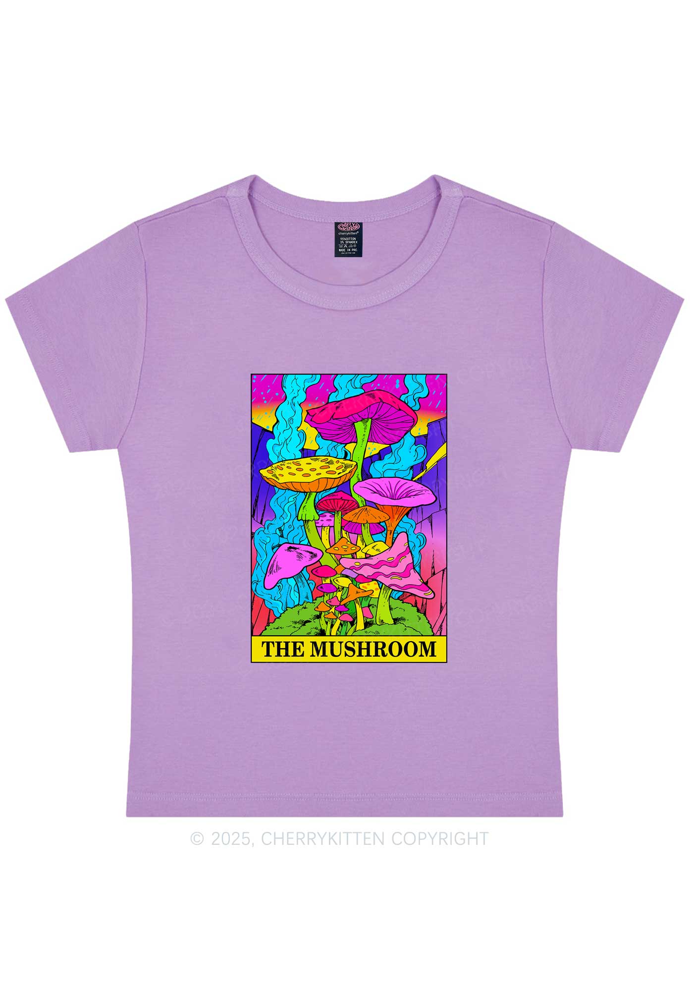 The Mushroom Y2K Baby Tee Cherrykitten - Image 6