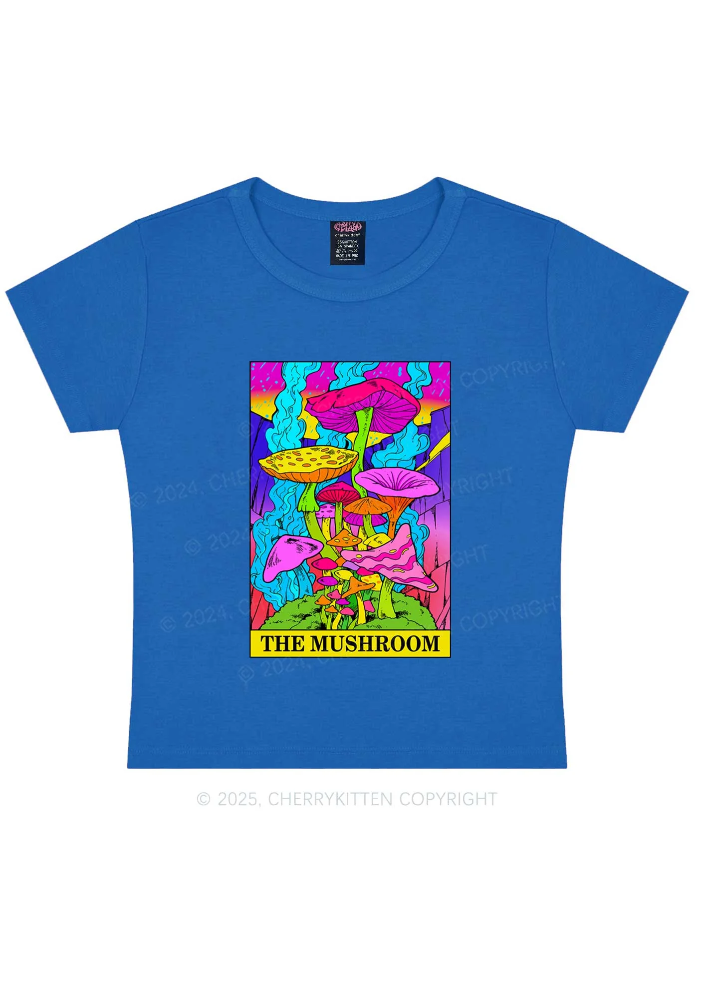 The Mushroom Y2K Baby Tee Cherrykitten - Image 8