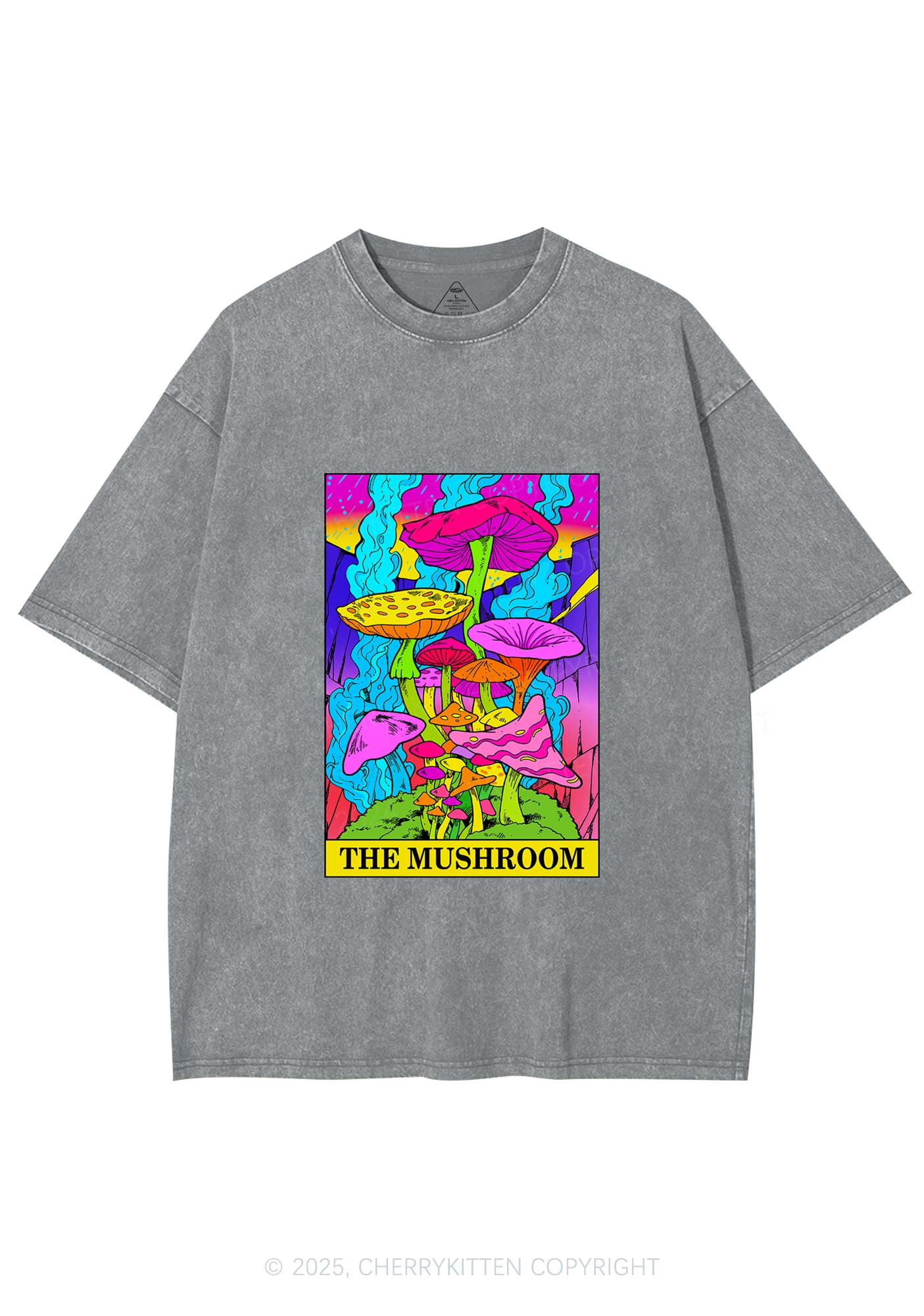 The Mushroom Y2K Washed Tee Cherrykitten - Image 8