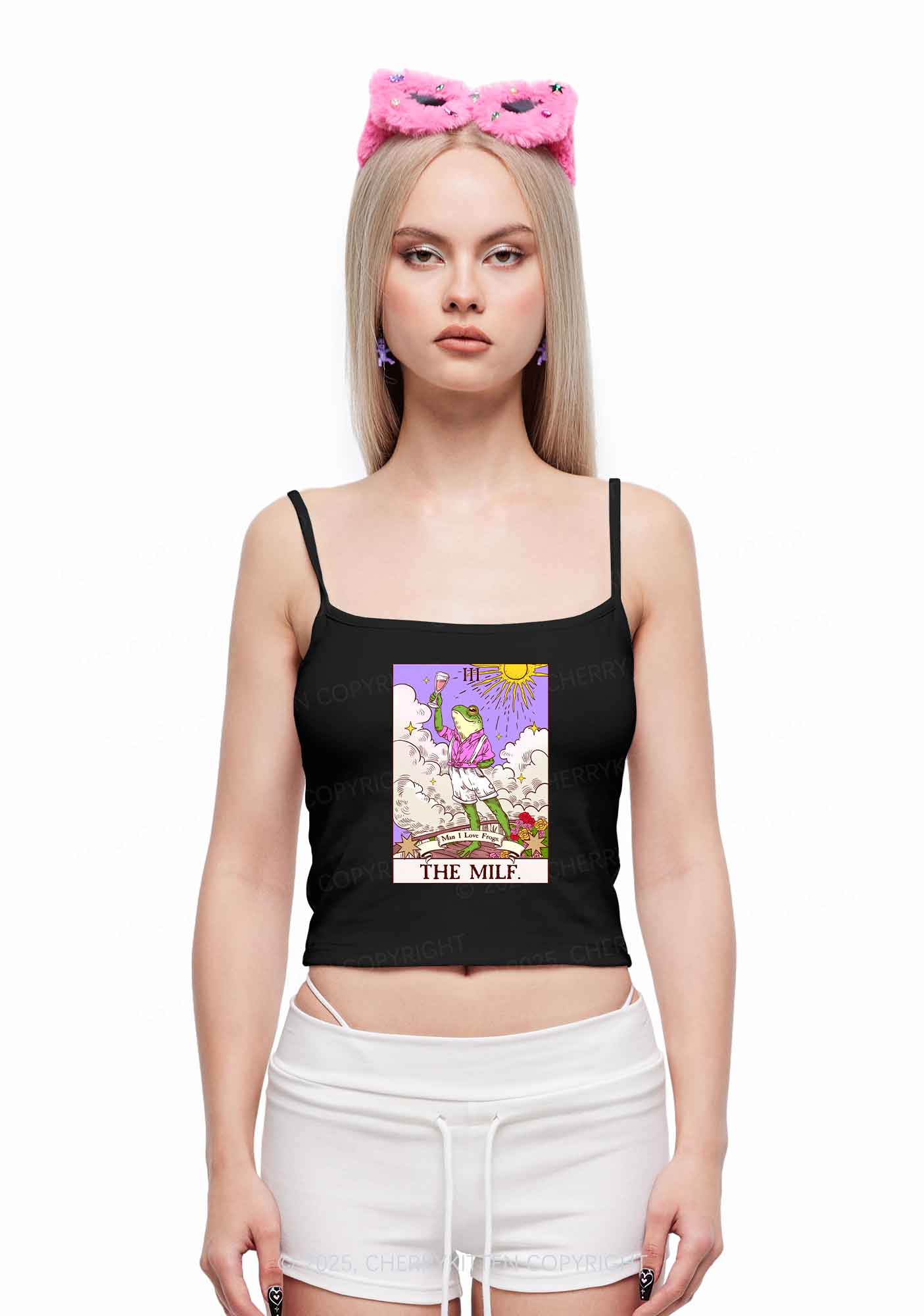 The Mxxf Frog Y2K Spaghetti Strap Cami Cherrykitten - Image 2