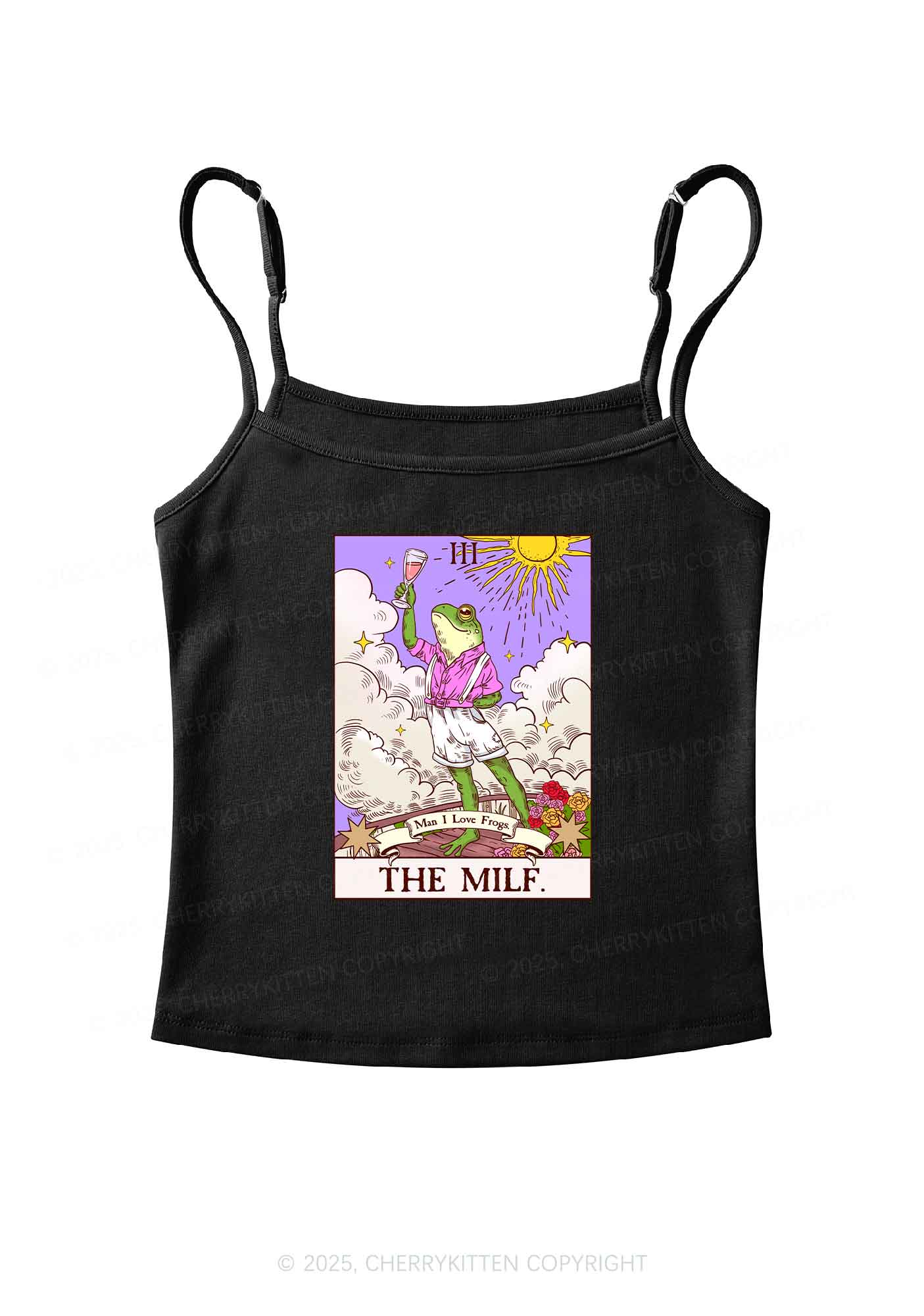 The Mxxf Frog Y2K Spaghetti Strap Cami Cherrykitten - Image 3