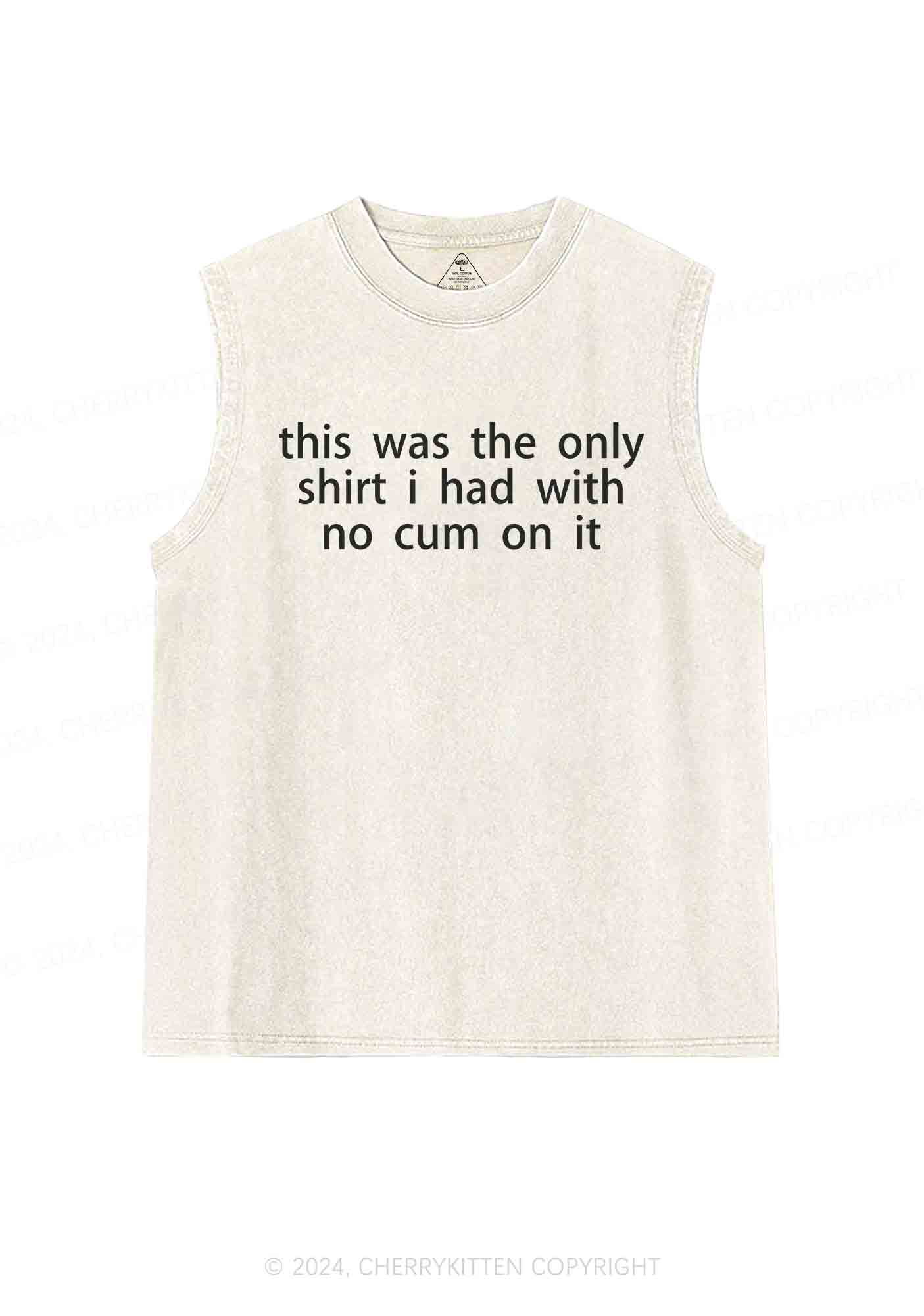The Only Shirt I Had Y2K Washed Tank Cherrykitten - Image 4