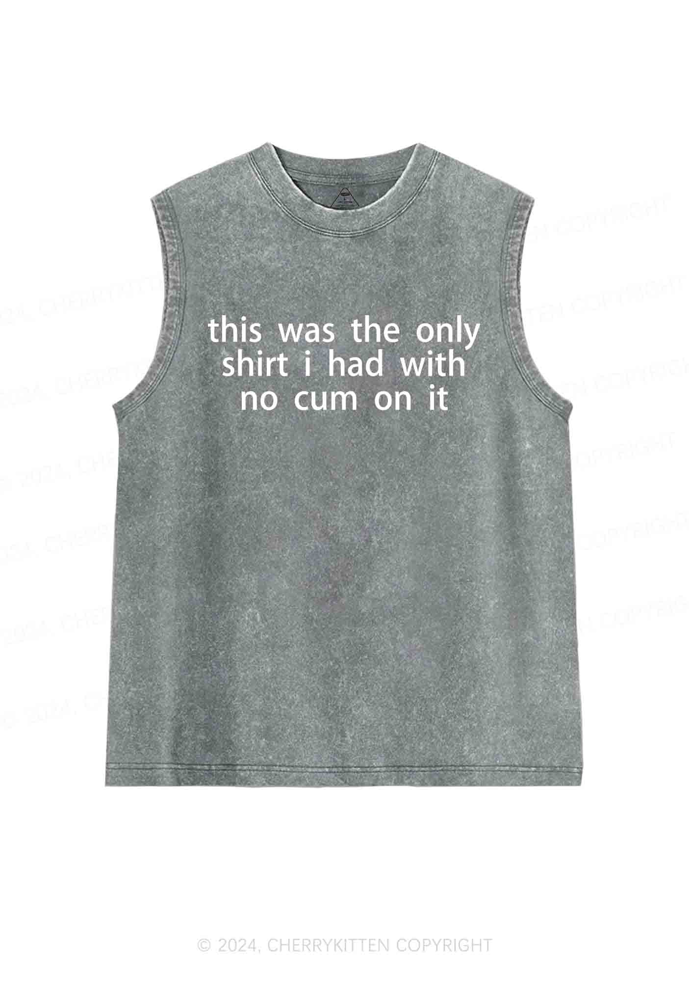 The Only Shirt I Had Y2K Washed Tank Cherrykitten - Image 6
