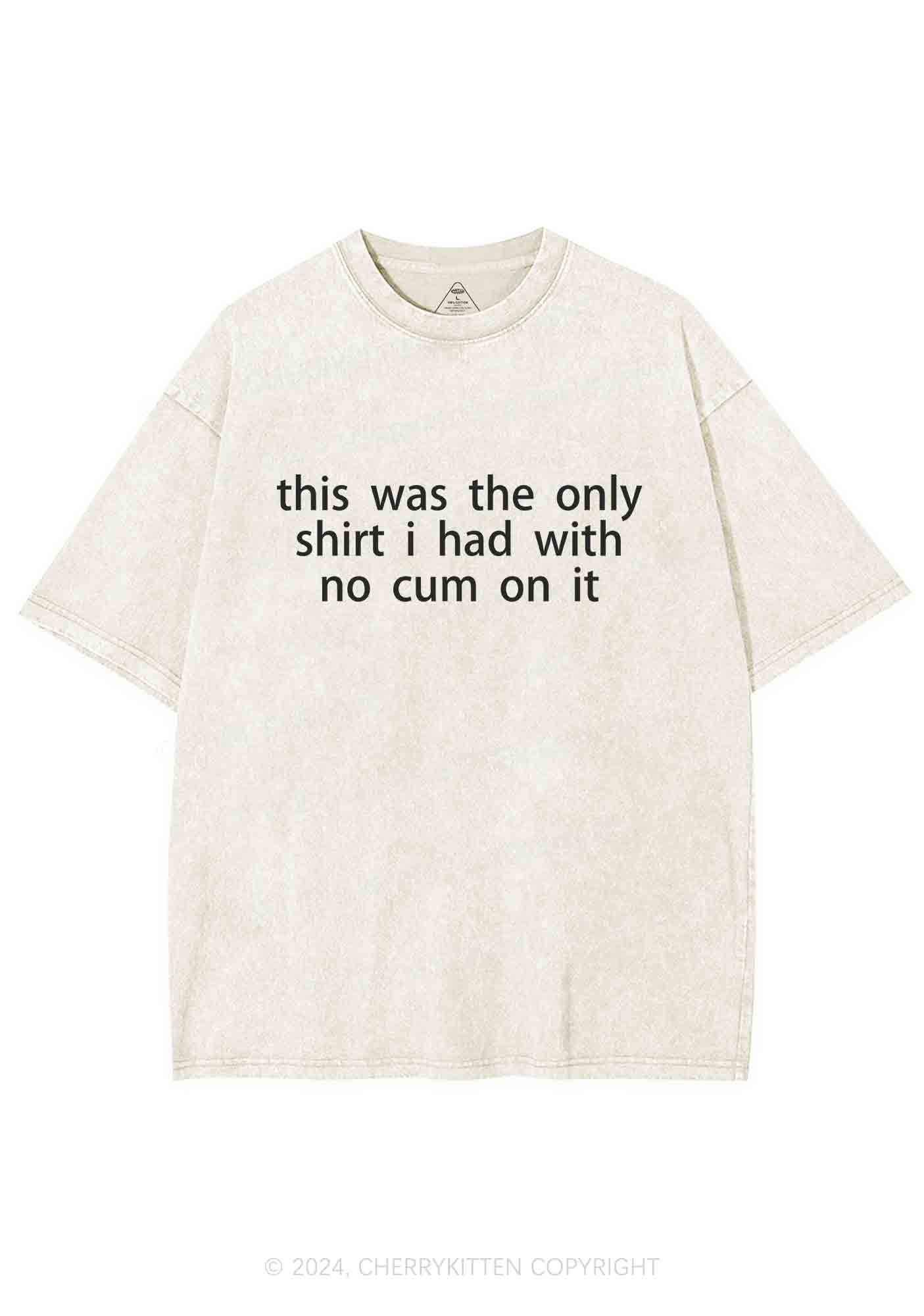 The Only Shirt I Had Y2K Washed Tee Cherrykitten - Image 4