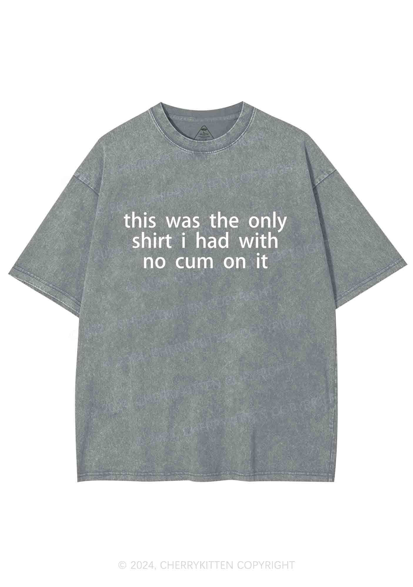 The Only Shirt I Had Y2K Washed Tee Cherrykitten - Image 6