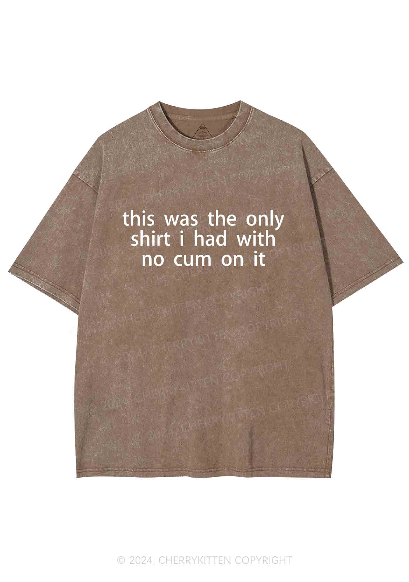 The Only Shirt I Had Y2K Washed Tee Cherrykitten - Image 7