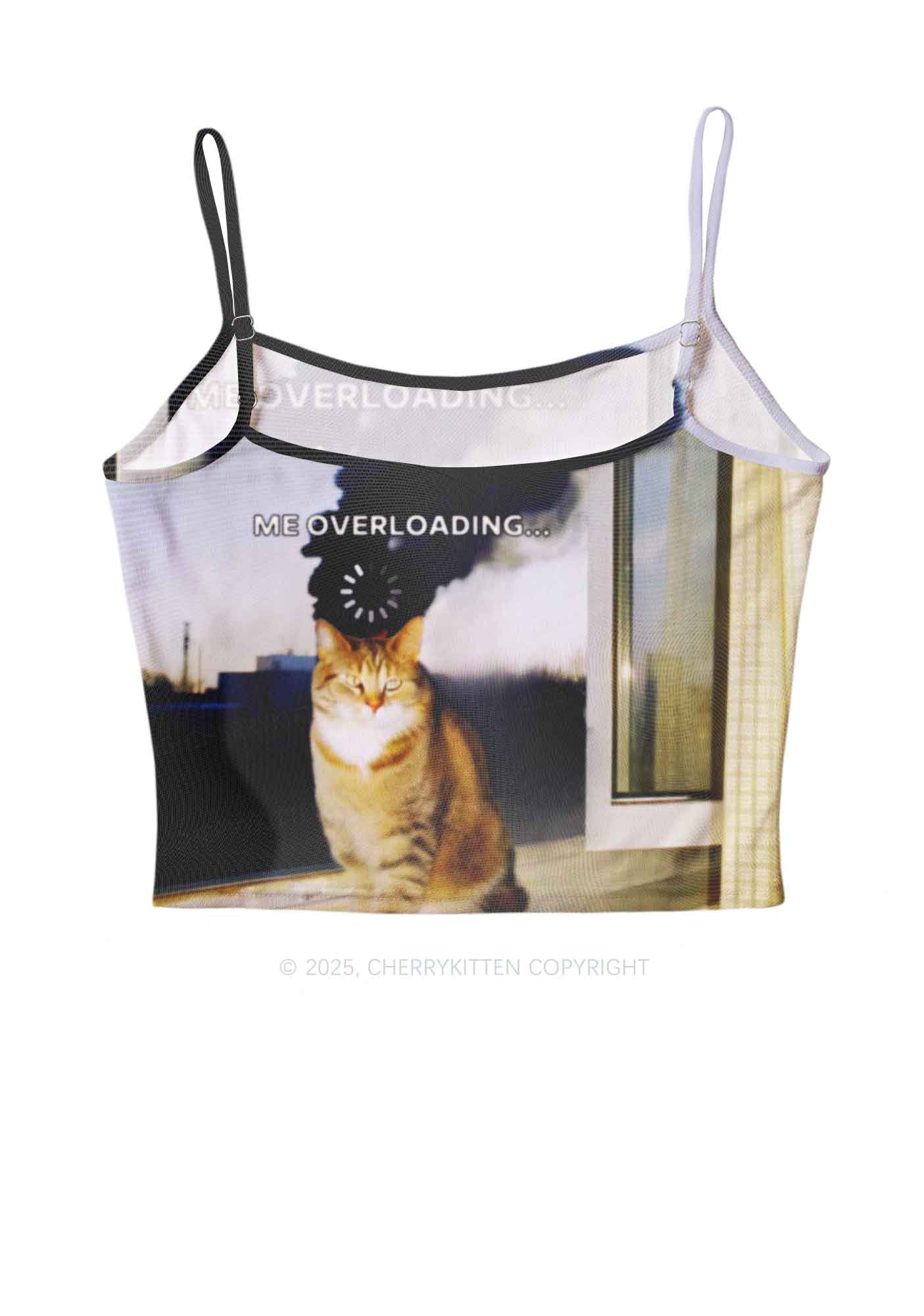 The Overloading Cat Y2K Mesh Cami Tank Cherrykitten - Image 3