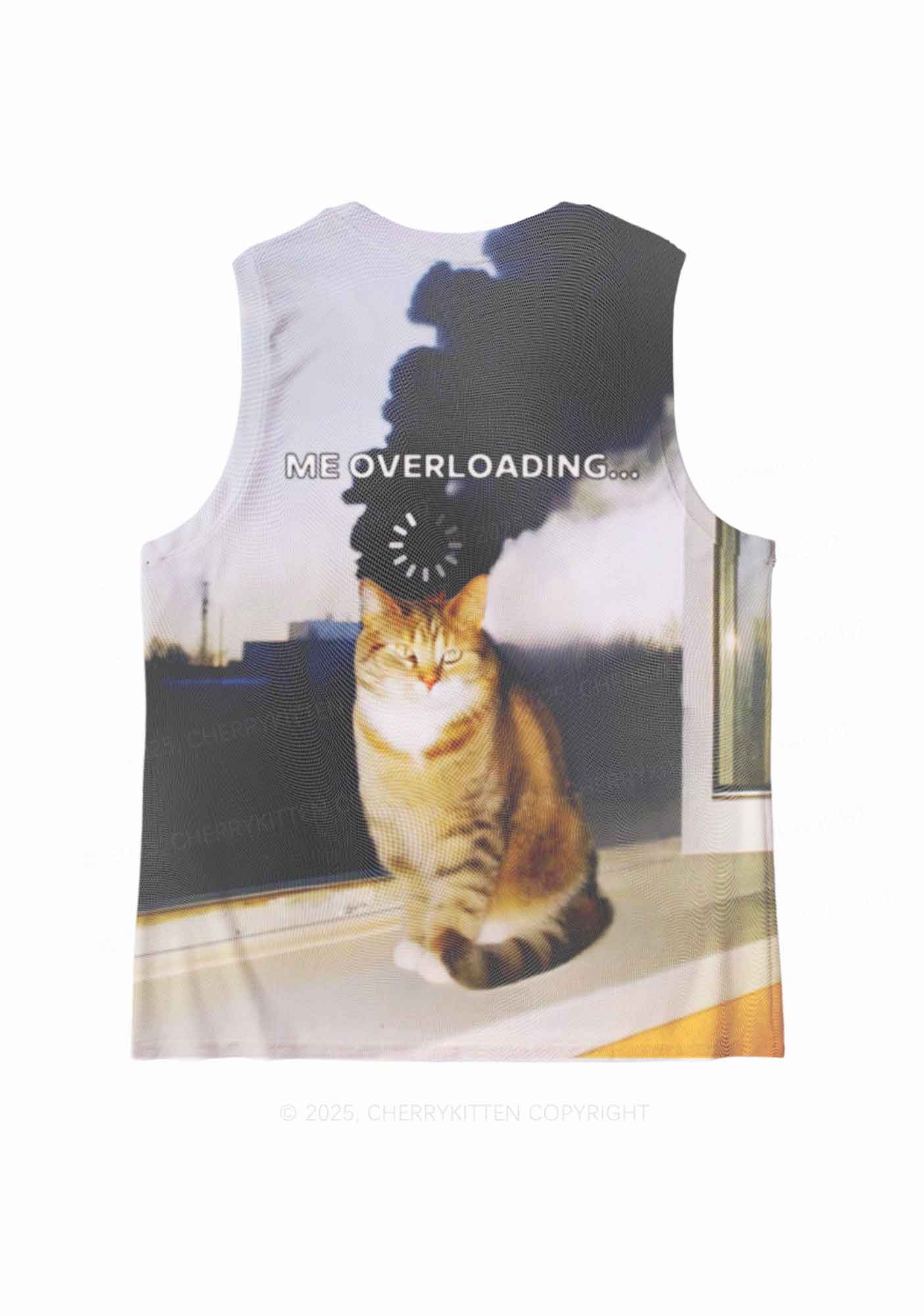 The Overloading Cat Y2K Mesh Muscle Tank Cherrykitten - Image 4
