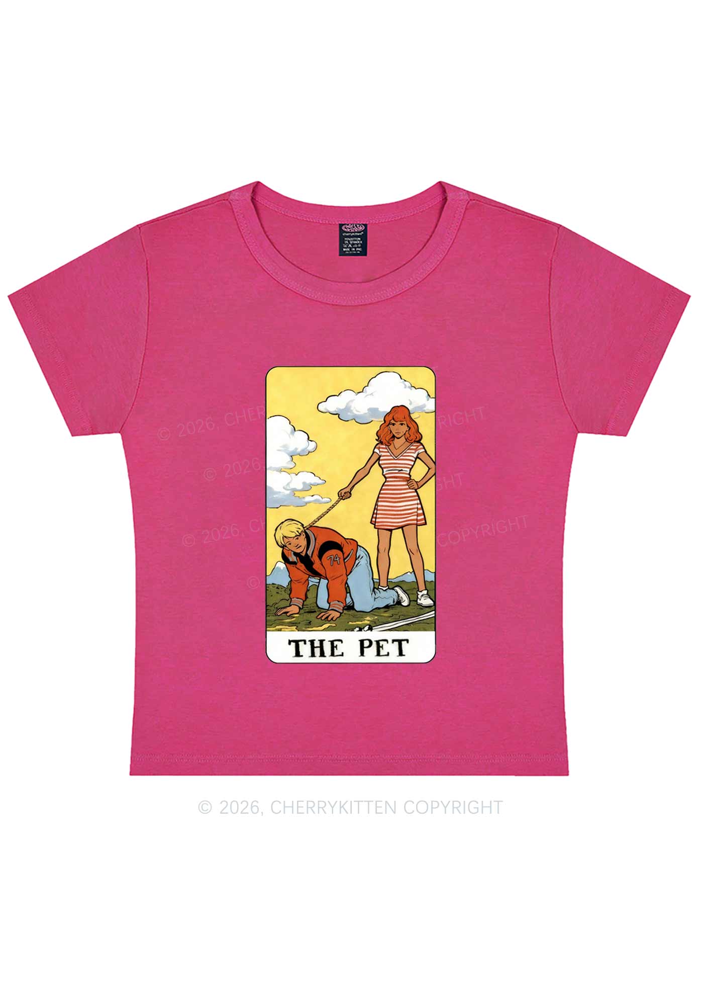 The Pet Y2K Baby Tee Cherrykitten - Image 5