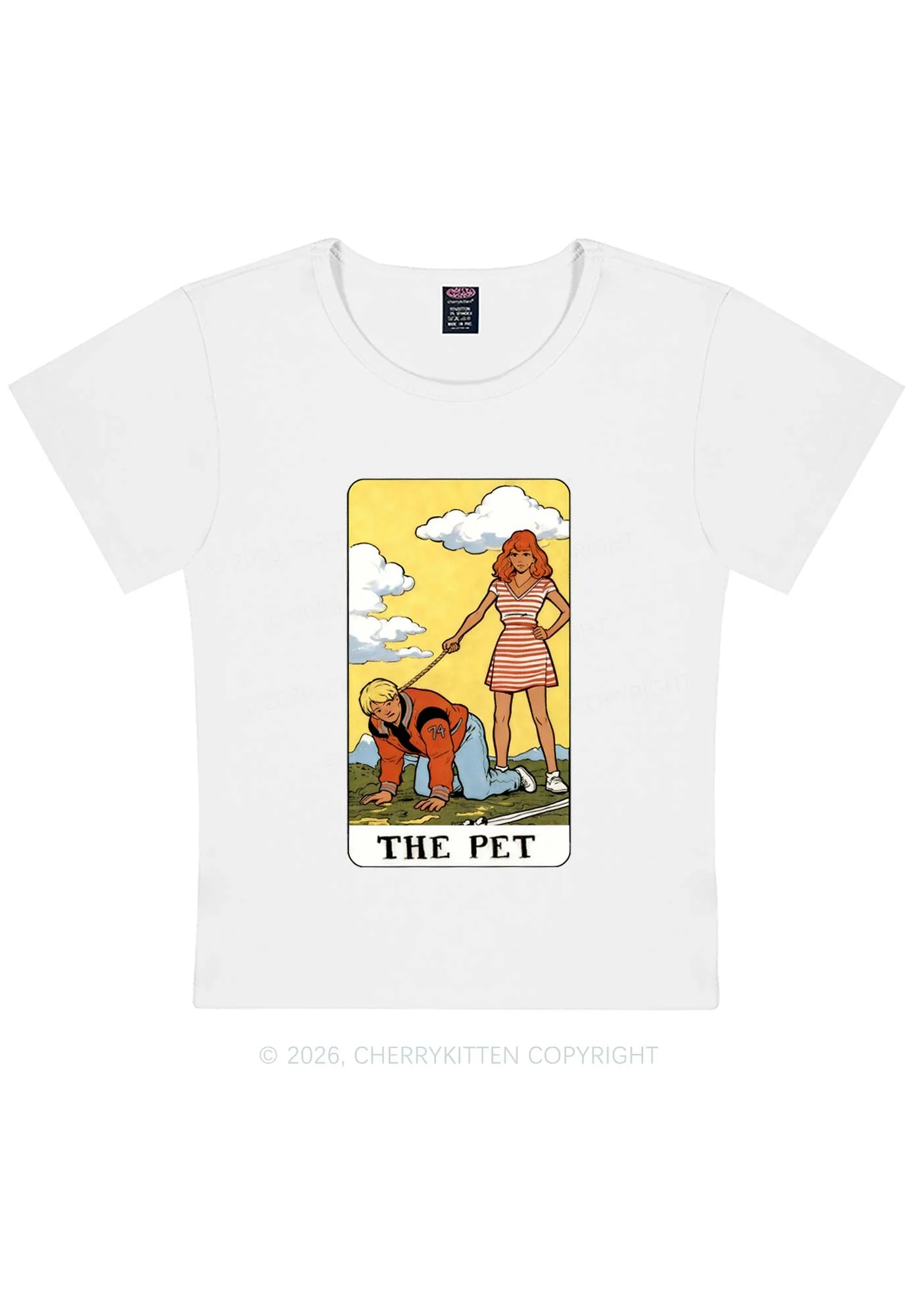 The Pet Y2K Baby Tee Cherrykitten - Image 7