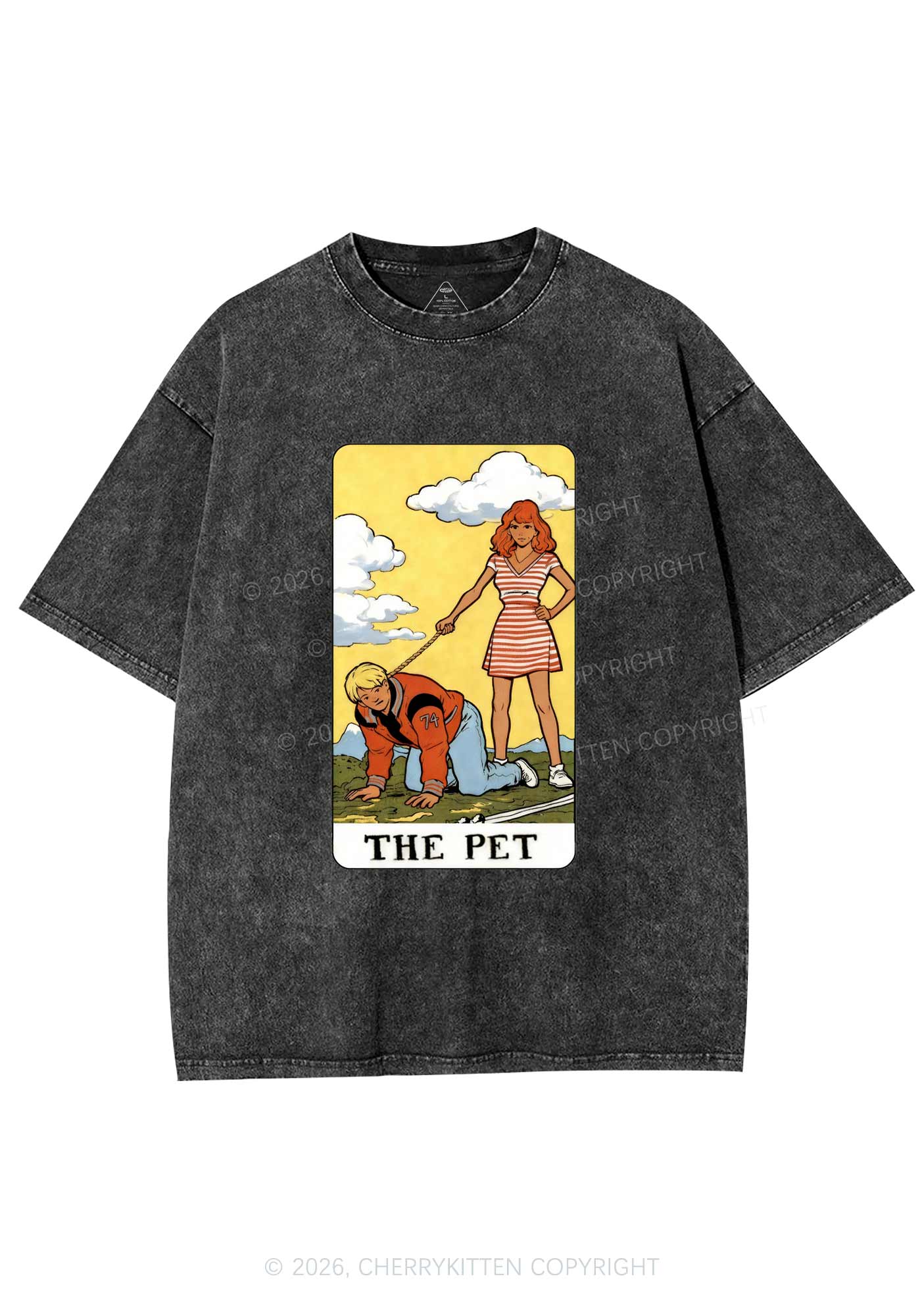 The Pet Y2K Shirts Washed Tee Cherrykitten - Image 3