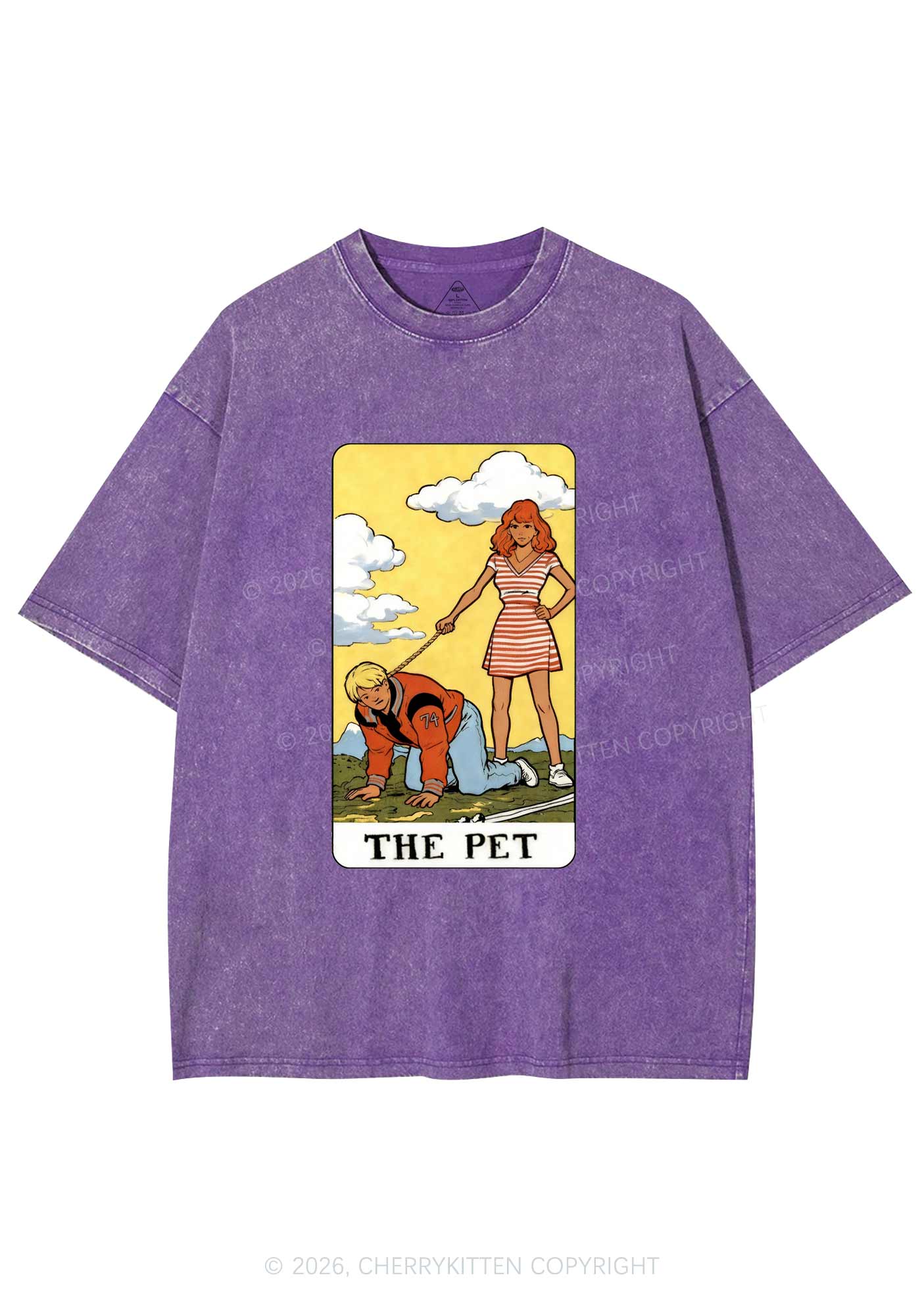 The Pet Y2K Shirts Washed Tee Cherrykitten - Image 4