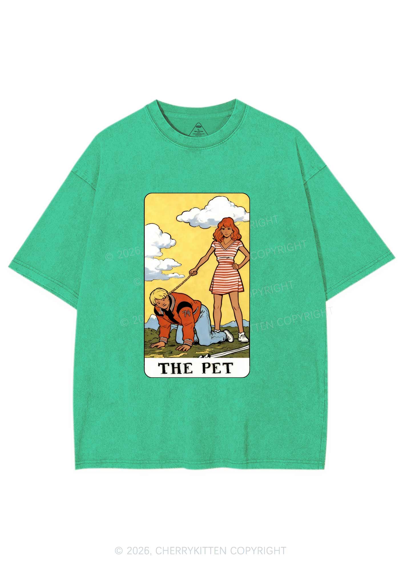The Pet Y2K Shirts Washed Tee Cherrykitten - Image 5