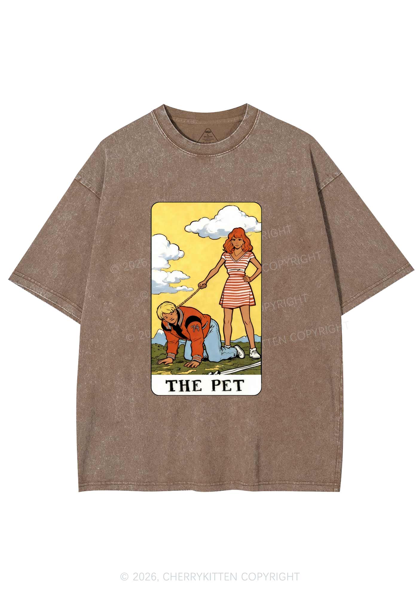 The Pet Y2K Shirts Washed Tee Cherrykitten - Image 6