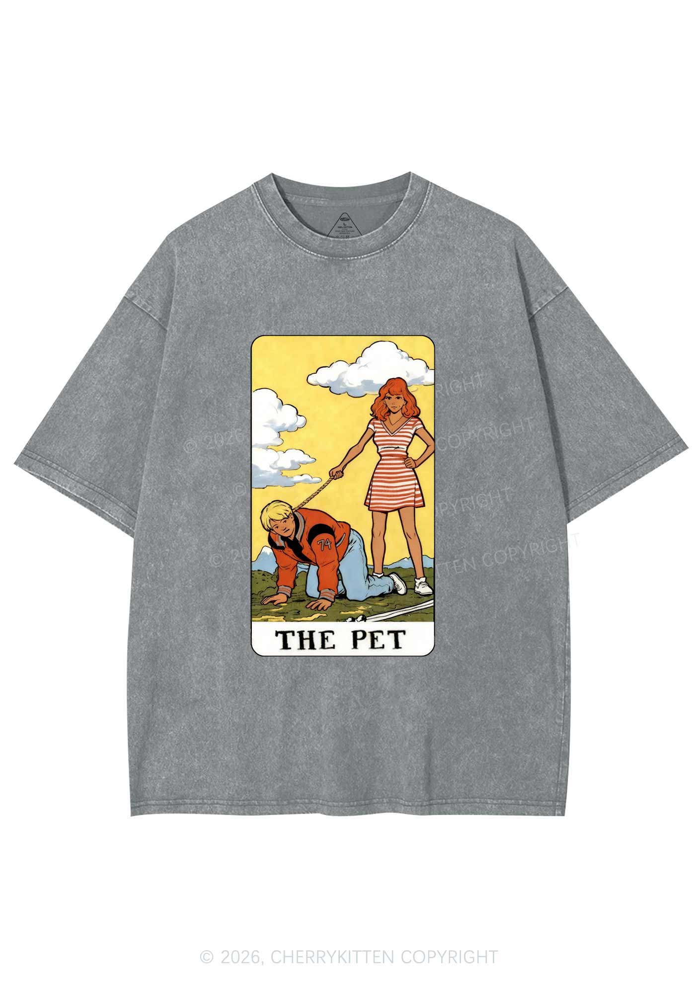 The Pet Y2K Shirts Washed Tee Cherrykitten - Image 7