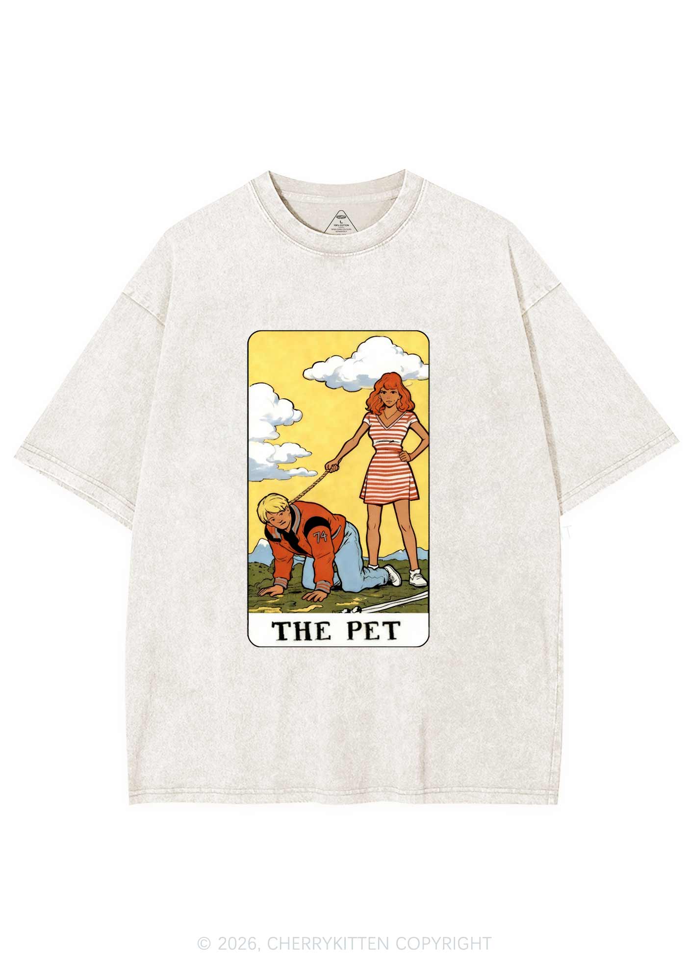 The Pet Y2K Shirts Washed Tee Cherrykitten - Image 8