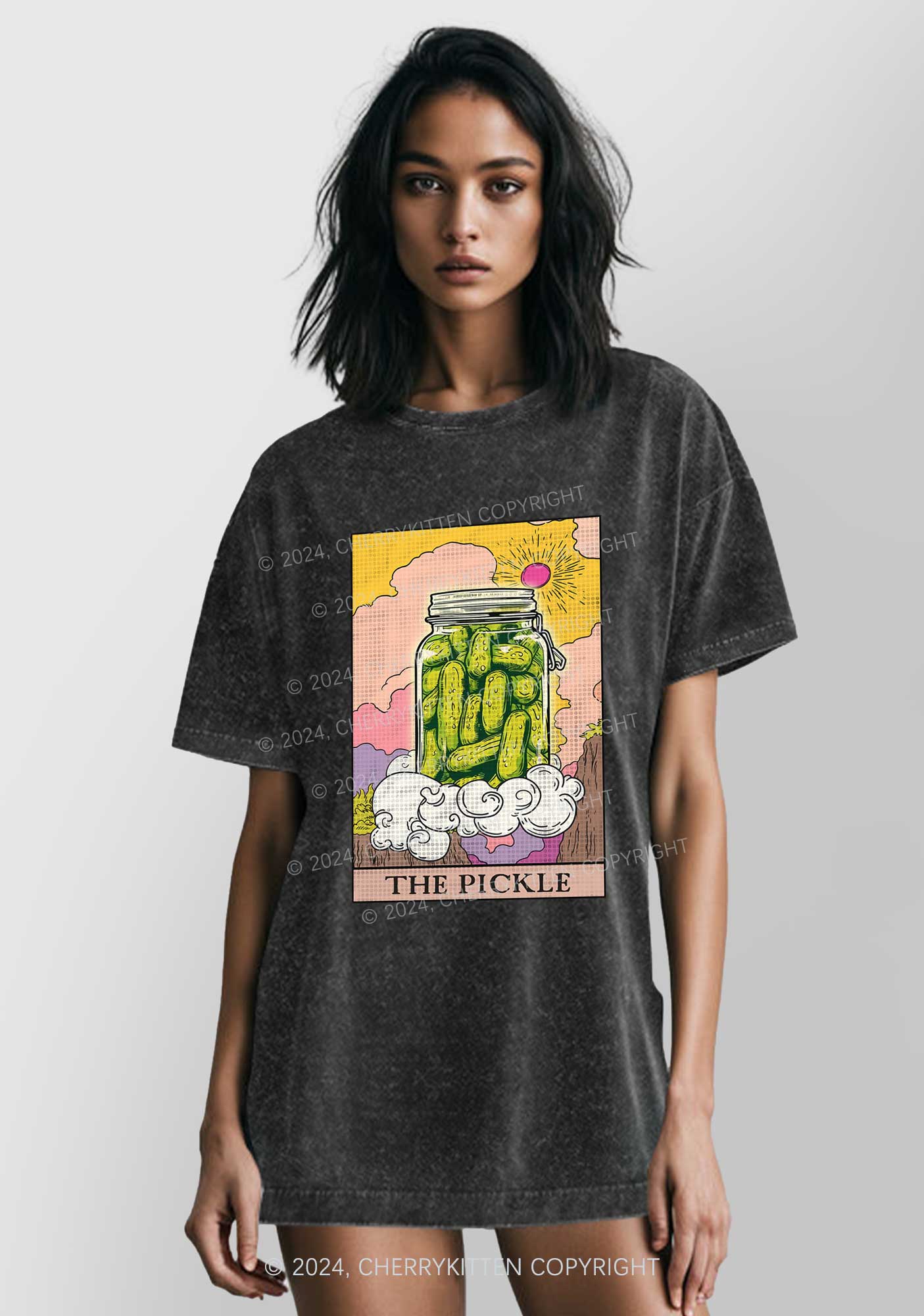 The Pickle Y2K Washed Tee Cherrykitten - Image 2
