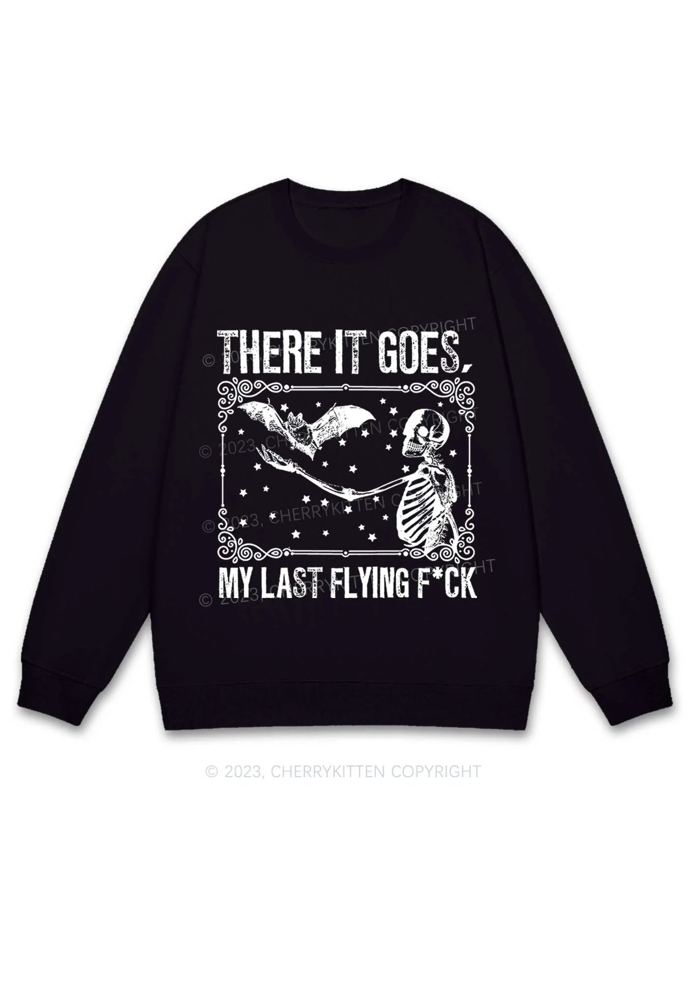 There It Goes Halloween Y2K Sweatshirt Cherrykitten - Image 2