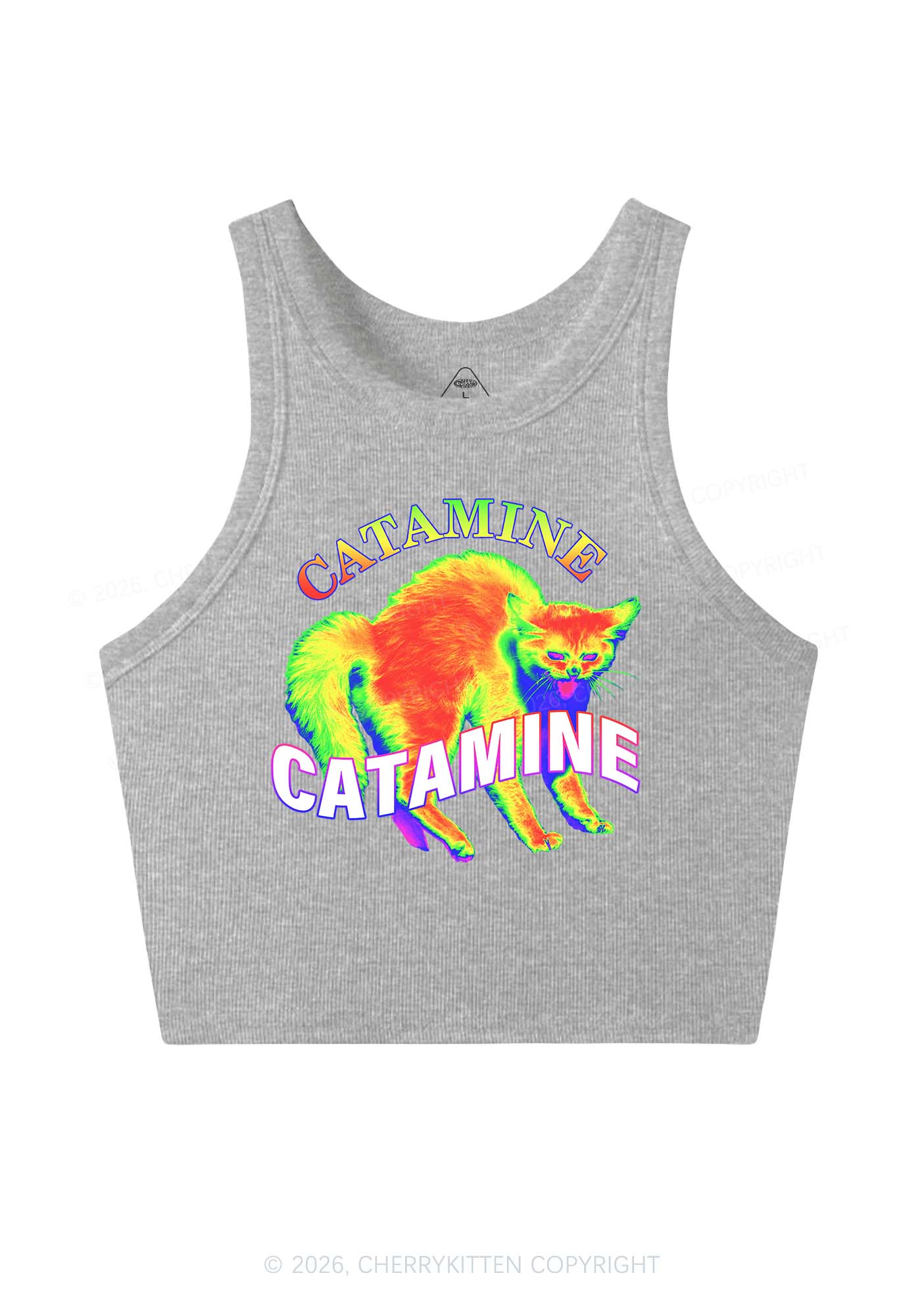 Thermal Cat Y2K Crop Tank Top Cherrykitten - Image 10