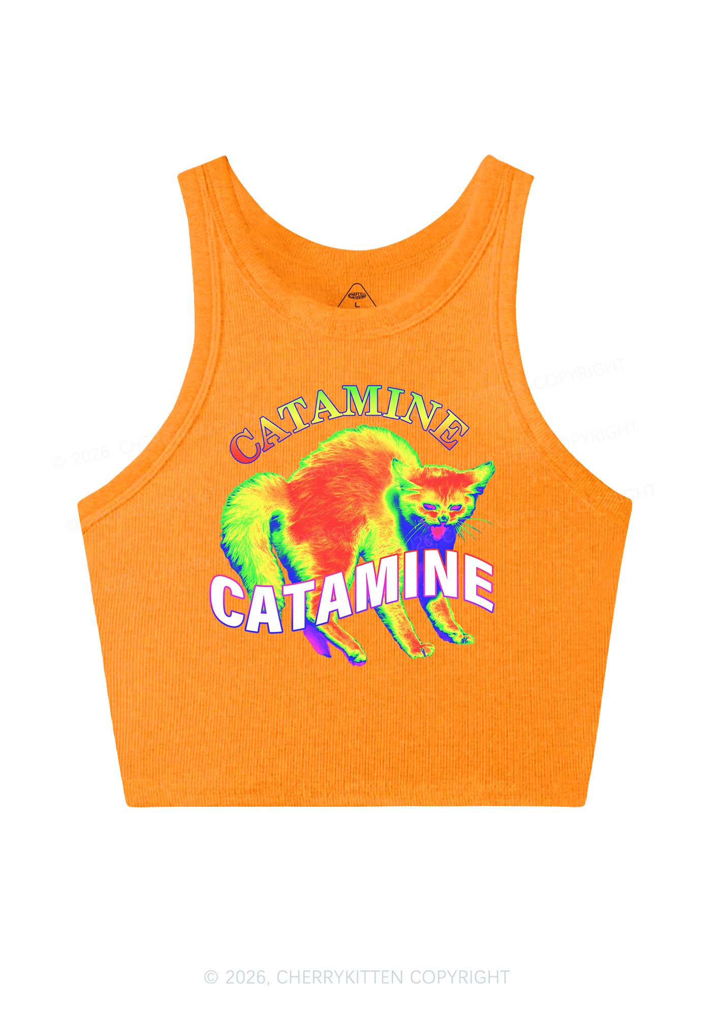 Thermal Cat Y2K Crop Tank Top Cherrykitten - Image 12